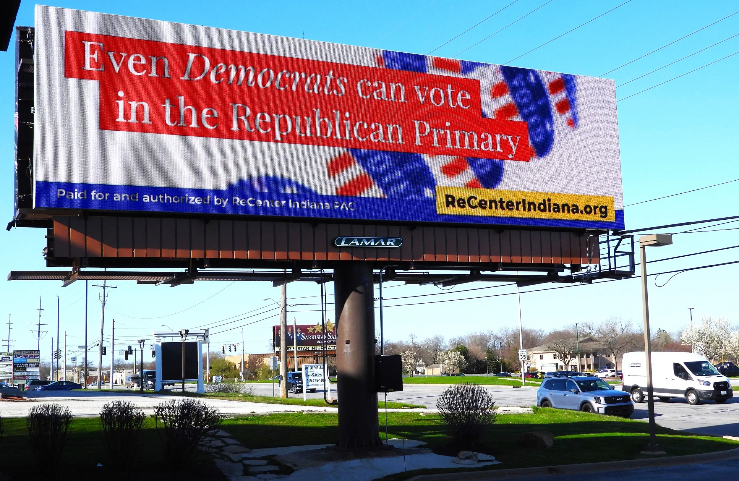 Vote in the GOP primary, centrists’ billboards urge
