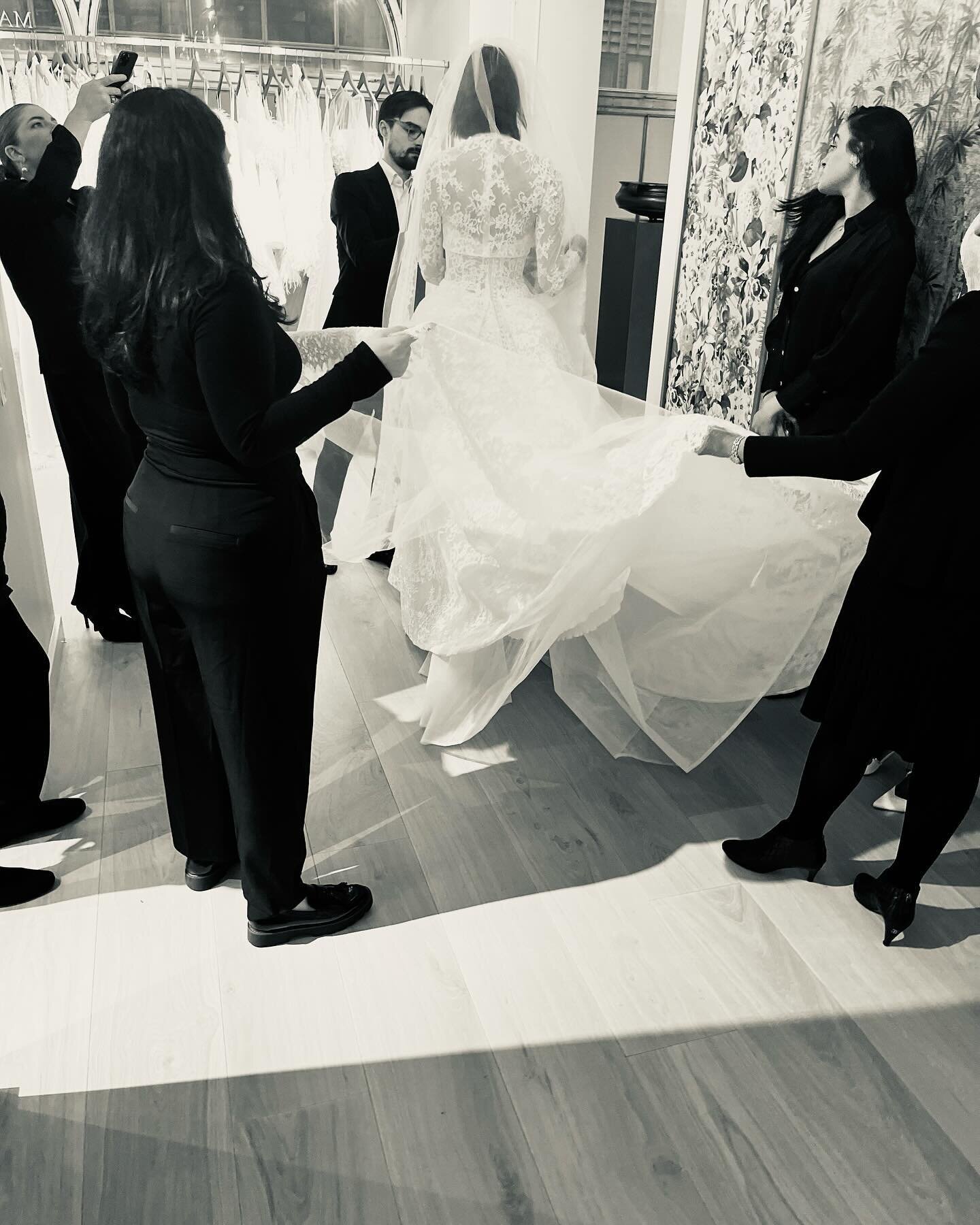 It takes a village, and at Mark Ingram Atelier we come dressed in black. The best part of hosting clients in our own house is that we get to bring our incredible staff along with us to show off Mr. Ingram&rsquo;s new gowns while learning all about th