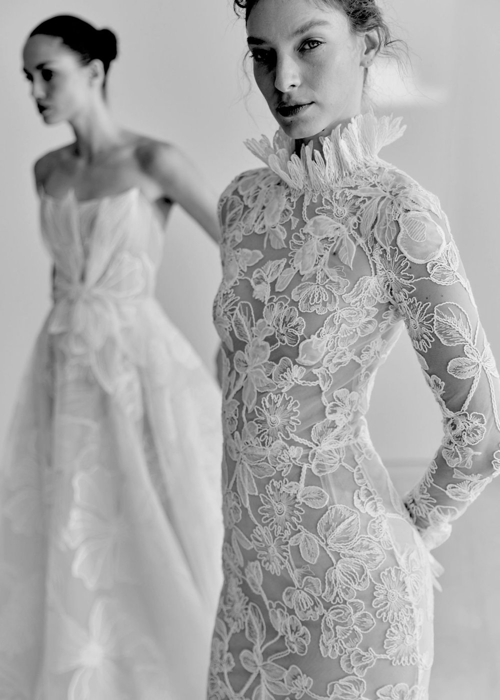 lace detail prom dress La Femme - 31939 - Scattered Lace Applique A-Line Gown main image 1