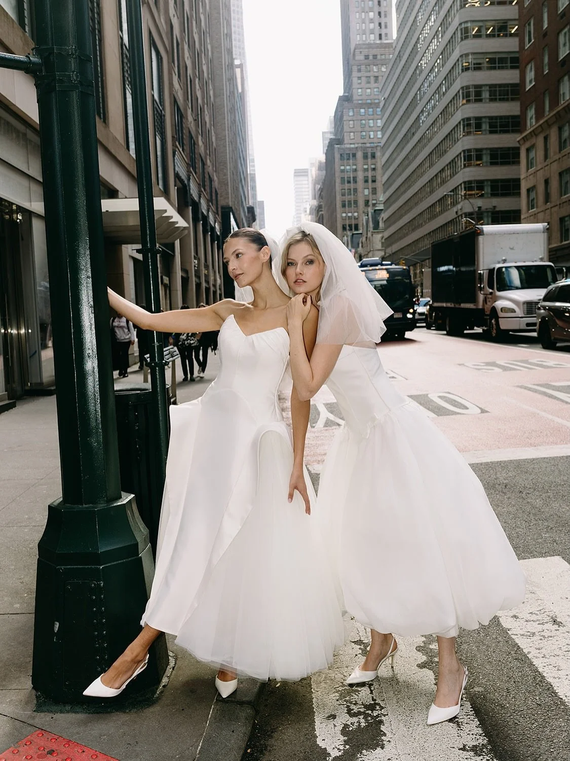 That&rsquo;s a wrap NYC &mdash; see you on the streets! 

Two of our new *MIDI* gowns by our very own @markingramcollection stole the hearts of #NYBFW - we had to take them out to the Avenue for a little celebration of all this #bridalfashionweek com