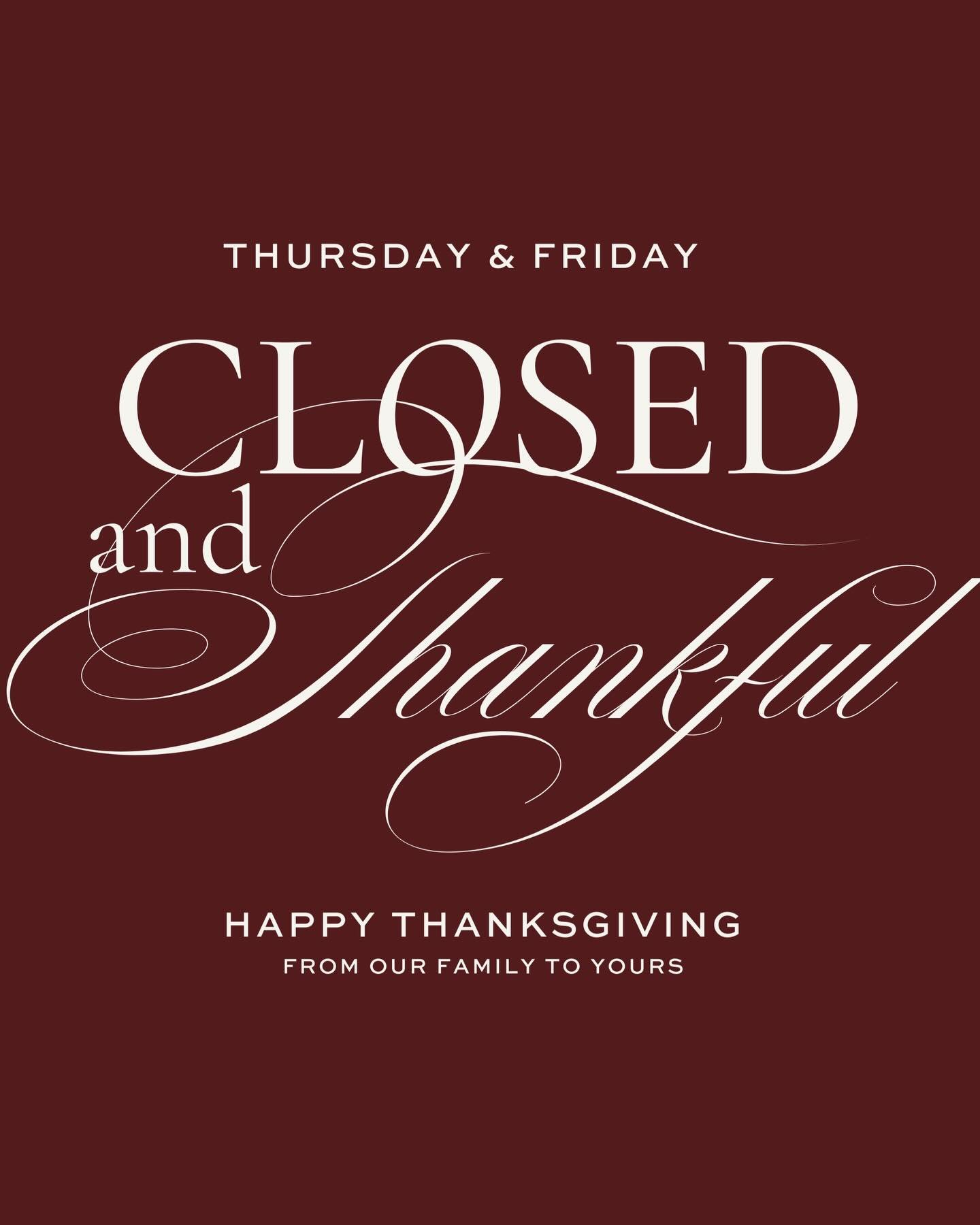 With a grateful heart 🤍 your friends at Mark&rsquo;s wish you a Happy Thanksgiving. 

Before we close our Atelier for a two-day respite with our family and friends, we gathered here at our second home with handmade dishes and hearts full of gratitud