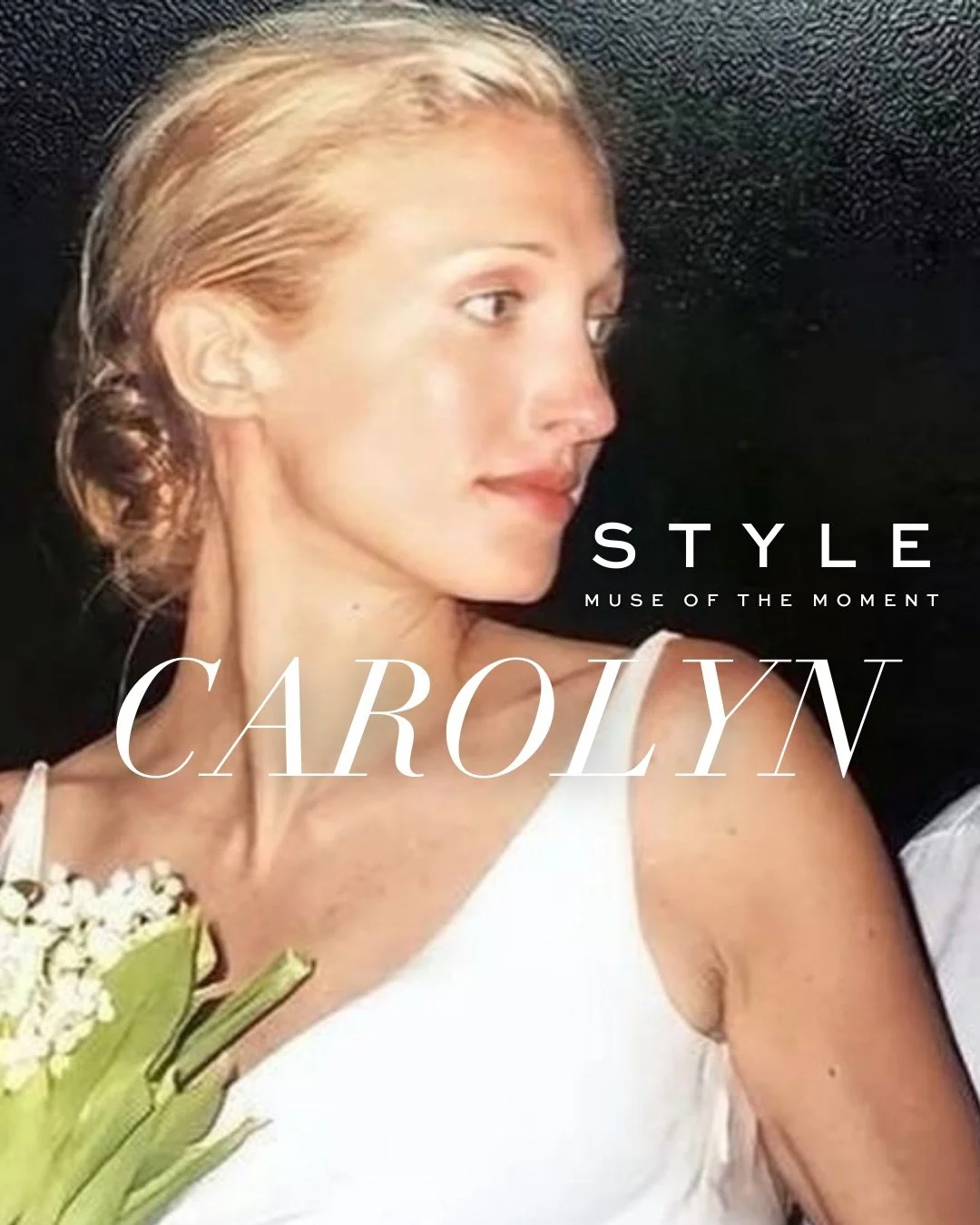 Style Muse of the Moment, and the show everyone&rsquo;s watching @lovestoryfx &mdash;the forever iconic #carolynbessette 

Her chic wedding choices were an extension of her incredibly effortless, everyday style &mdash; and with a new generation of br