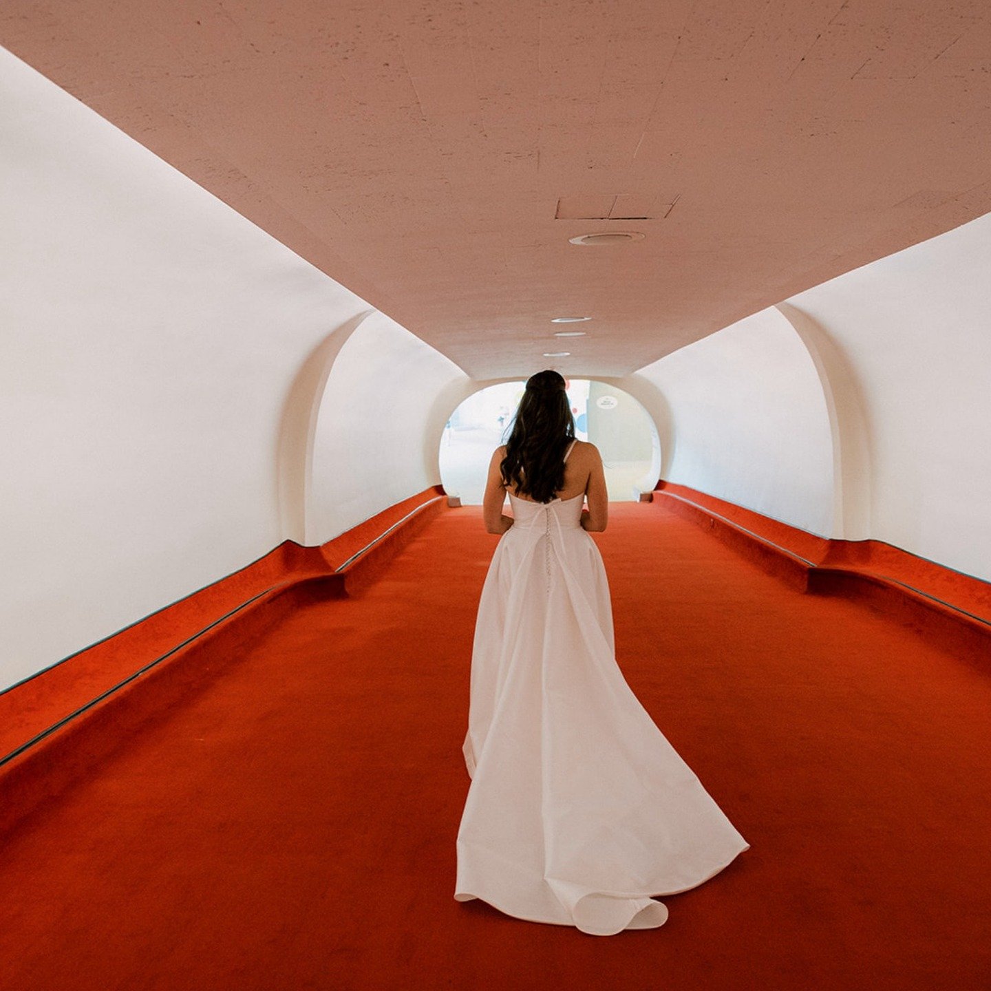 When Love Takes Flight

Surrounded by deep reds and paper airplanes, Kat said I Do amidst the retro flight boards of the TWA.

The monochromatic color palette and runway ready look ensured this wedding was cleared for takeoff. 

Gown: Gale @markingra