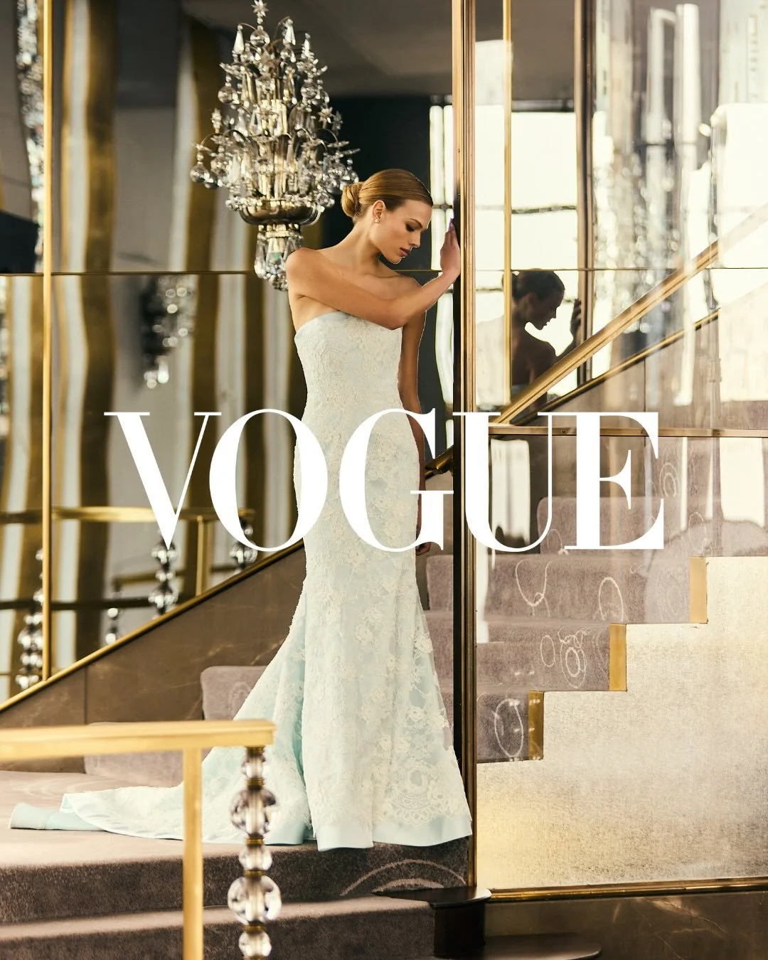 All NEW Spring 27 @markingramcollection as seen in @voguemagazine &mdash; thank you to our friend @shelbywax for including both our &lsquo;Linden&rsquo; and &lsquo;Merion&rsquo; gowns in your round up of &ldquo;Best Looks&rdquo; from New York Bridal 