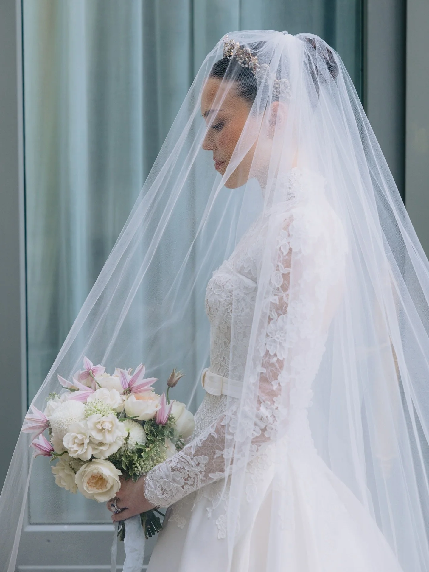 Regal, Classic and sooo romantic - our &lsquo;Paloma&rsquo; gown with matching topper was the perfect choice for *Paris* 🤍😍

Gown by @markingramcollection from @warrenbarronbridal 

#destinationweddings 
#classicbride 
#hautecouturedress 
#markingr