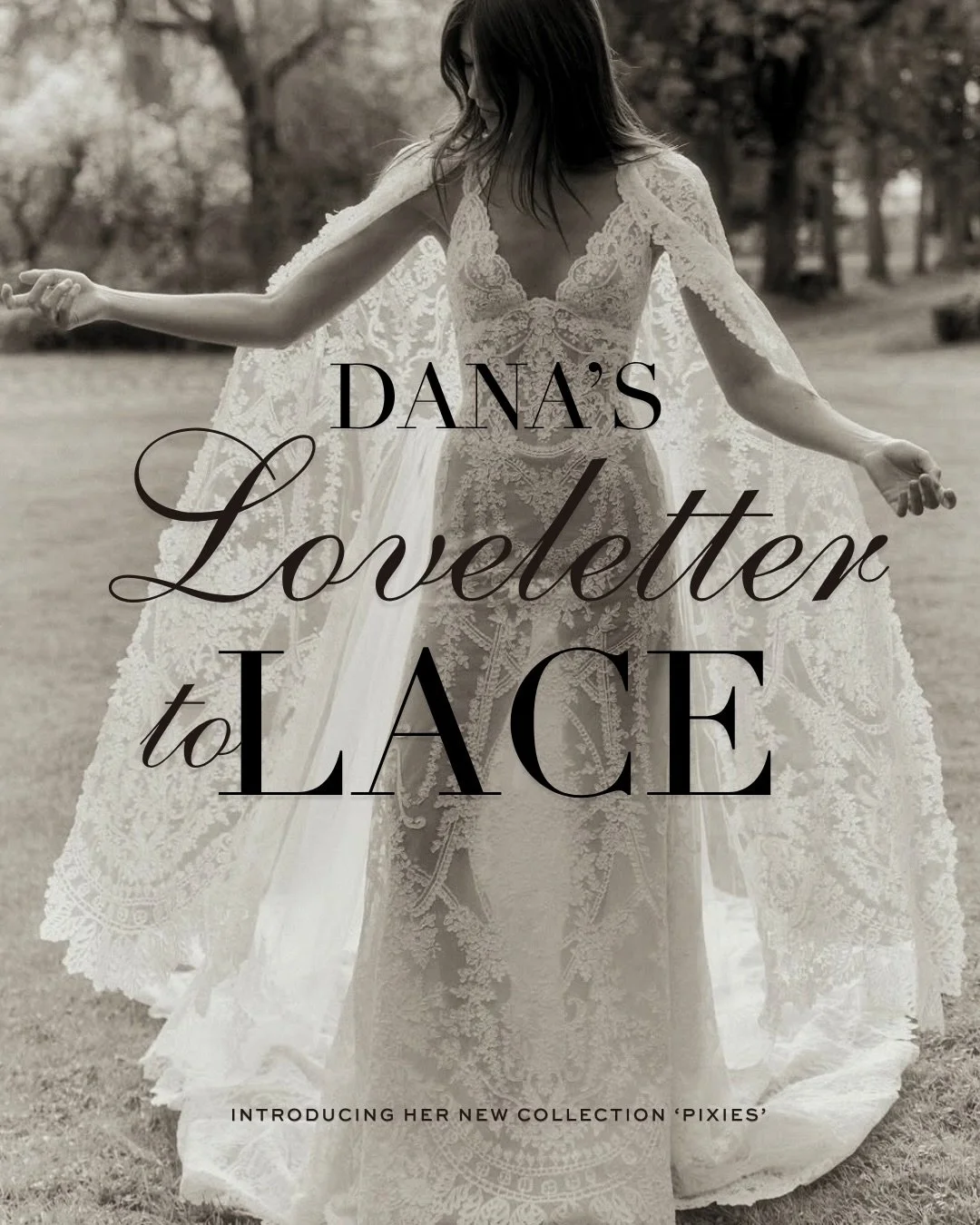 Designed only the way @danahareldesign can 🤍 this new collection of gowns pulls at all the heart strings for us. We fell for Dana&rsquo;s lace with the iconic (and infamous) &lsquo;Moe&rsquo; and &lsquo;Hailey&rsquo; gowns &mdash; but this collectio