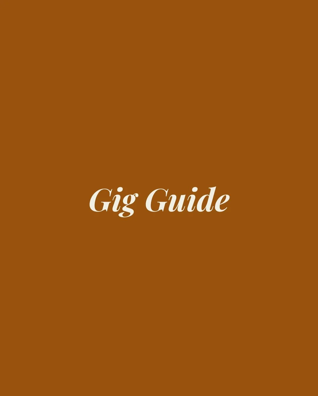 ⌇THE MOSTLY MUSIC GIG GUIDE

FRIDAY
✦ DJ Sonya Selector &mdash; Firebird Cafe
✦ Miles Crayford Jazz 4tet &mdash; The Raumati Social Club
✦ Jodie and The Stowaways / @deadcherryband &mdash; Waterfront Bar
✦ @ashgrunwald &mdash; St Peters Hall

SATURDA