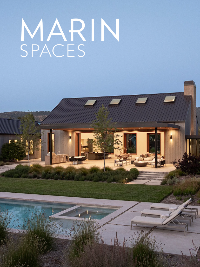 Jennifer Wundrow Interior Design featured in Marin Spaces Wine Country Escapes October Edition - Featuring Sonoma Hyde-away 
