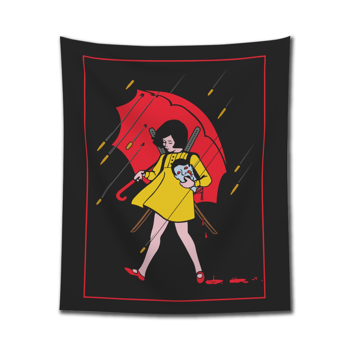 Mortan, Mortan Salt, Mortan Salt Girl, Tapestry, Wall Tapestry, Mortan Salt Girl Tapestry,, Illustration, Mr.KoOL, Shop, Shopee