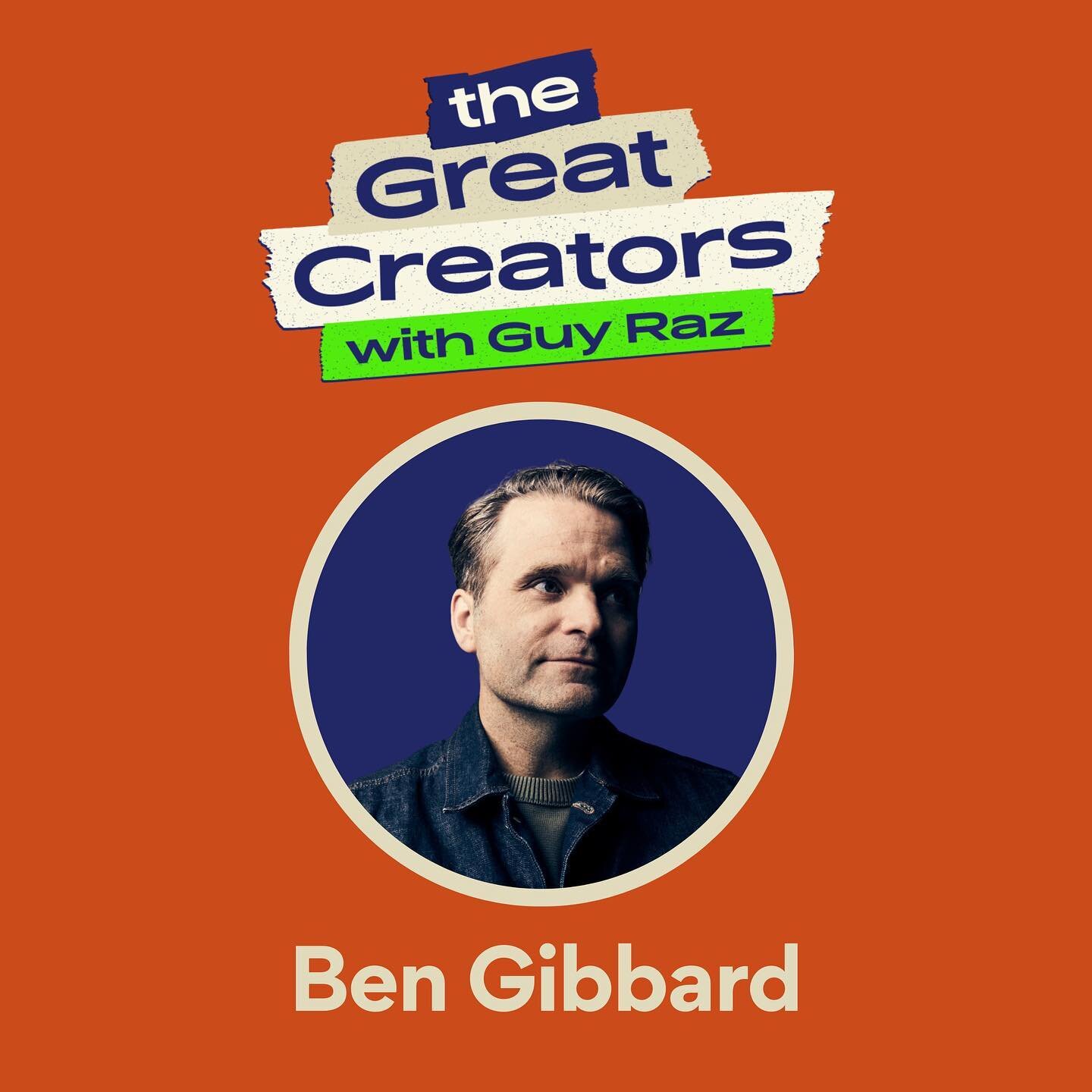 Tomorrow on #TheGreatCreators, Ben Gibbard from @deathcabforcutie and @postalservicemusic sits down with @guy.raz to talk all things songwriting, band tension, and what it&rsquo;s like to get older as a musician. Get ready! 

#music #deathcabforcutie