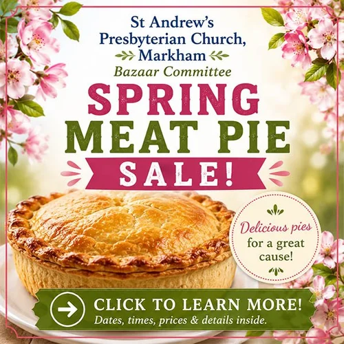 Spring Meat Pie Sale