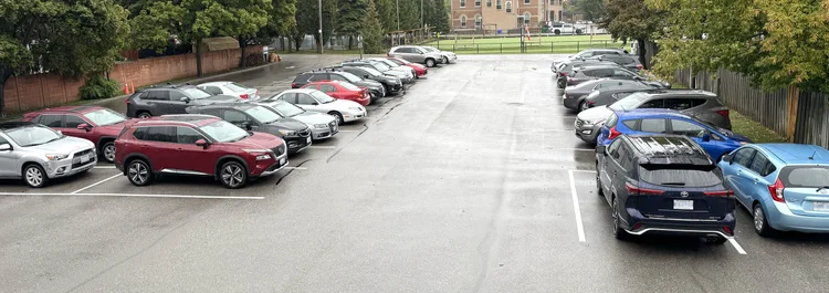 Church parking lot