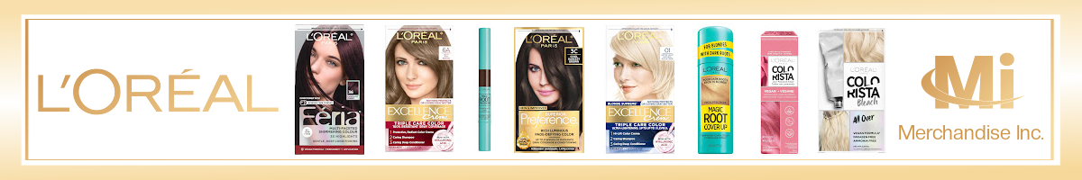 L'Oréal Paris hair color wholesale from Merchandise Inc., a bulk L'Oréal distributor and supplier in the USA. Excellence, Préférence, Féria, Colorista and Root Cover Up hair dye for retailers, pharmacies, salons and beauty stores.