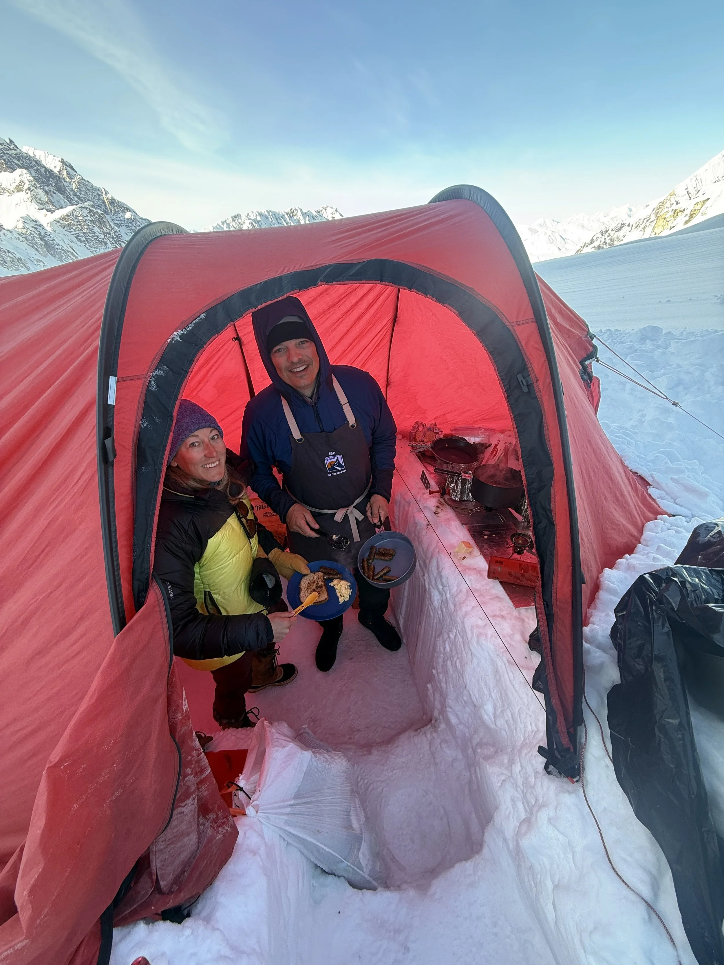 Camp in the Alaska Range. Photo by Ian Nicholson
