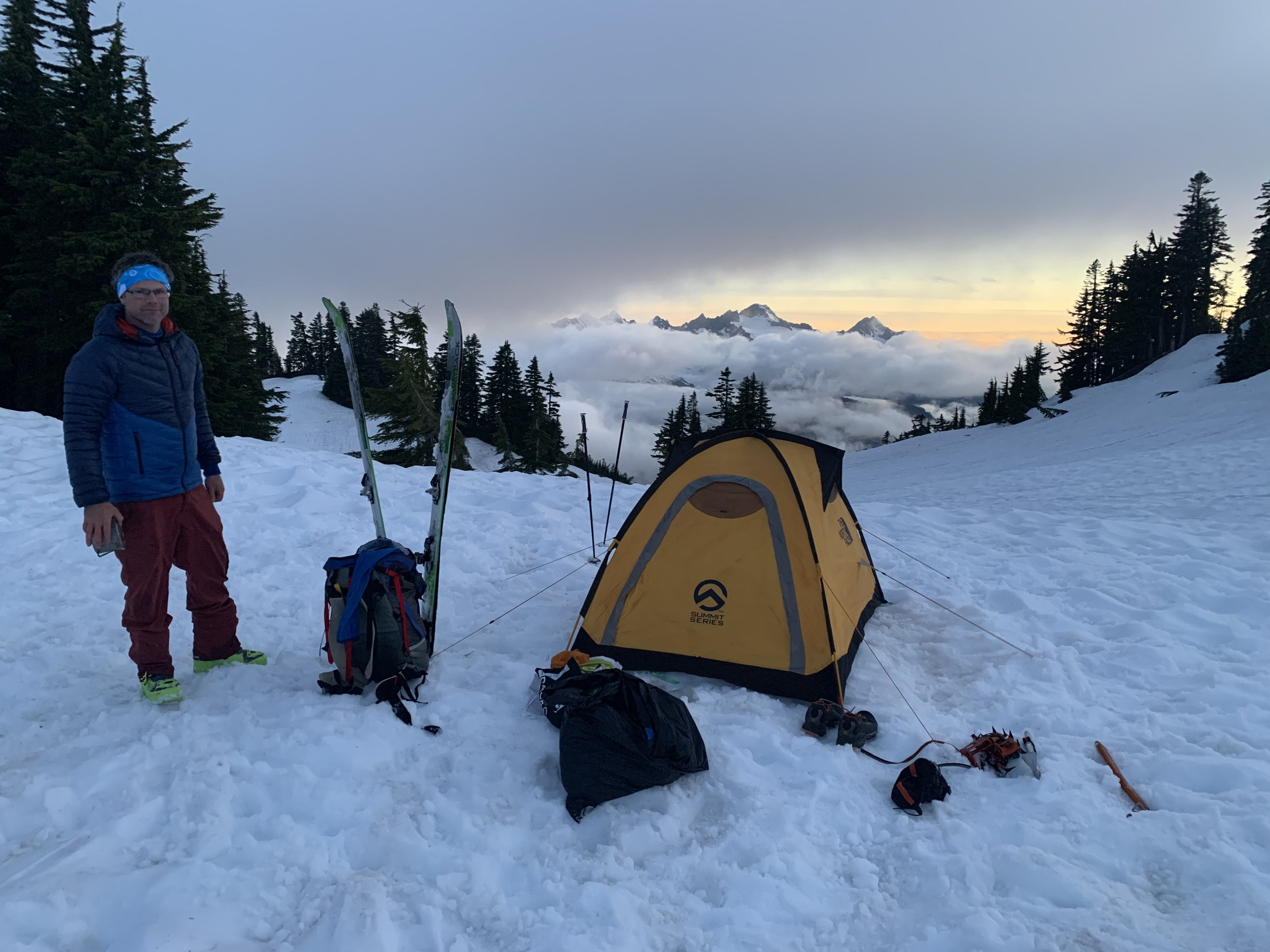 Skiing Mt. Baker Easton Glacier, Photo by Ian Nicholson Washington Alpine Guides