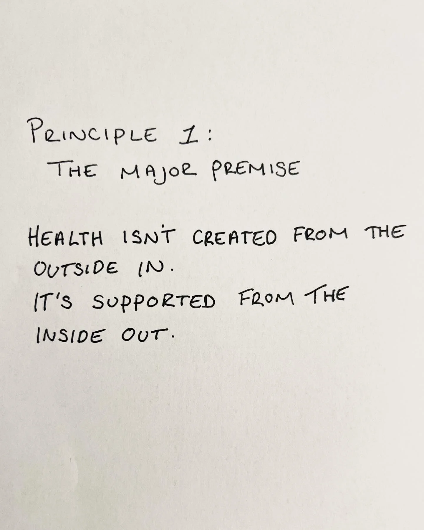 Most healthcare focuses on fixing problems. We focus on supporting systems.

This sits at the foundation of how we approach care in our clinic.

Principle One of chiropractic reminds us that the body is not passive or broken. It is constantly adaptin