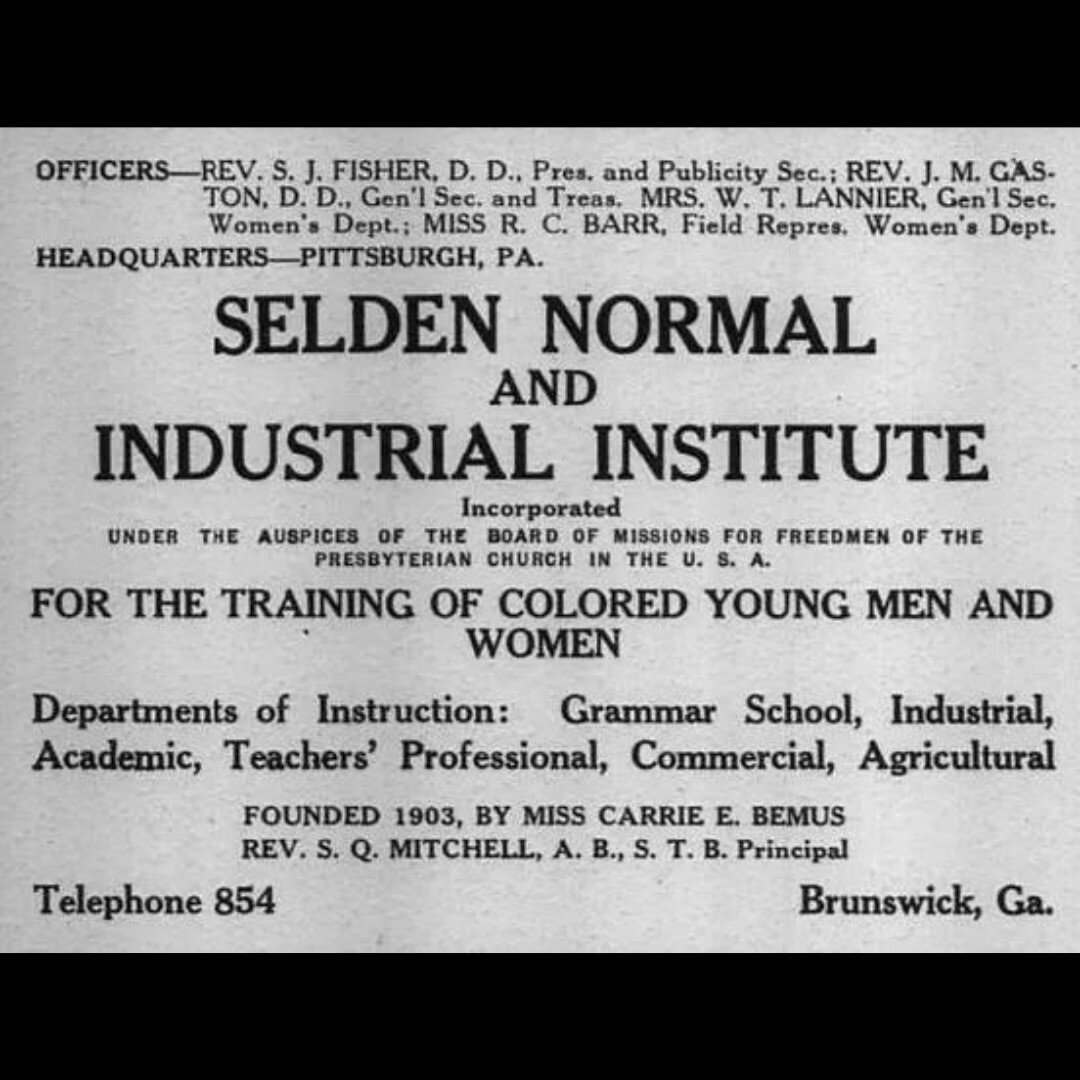 The Genoa Martin notes that as early as 1892 the Blacks of Brunswick, Georgia were discussing the need for a normal school. Through the efforts of Miss Carrie E. Bemus, a white teacher from Pennsylvania, and Reverend H. L. Bleach, the school became a