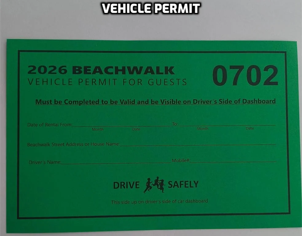 Vehicle Permit for Renter/Guest