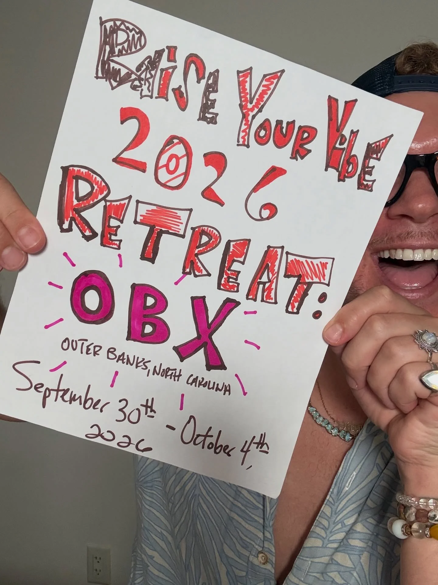 The Raise Your Vibe 2026 Retreat is going to the Outer Banks, North Carolina! 🎉 

This is NOT your typical astrology retreat, okay?

The Raise Your Vibe retreats exist to interrupt the chaos of the outside world and bring passionate people together 