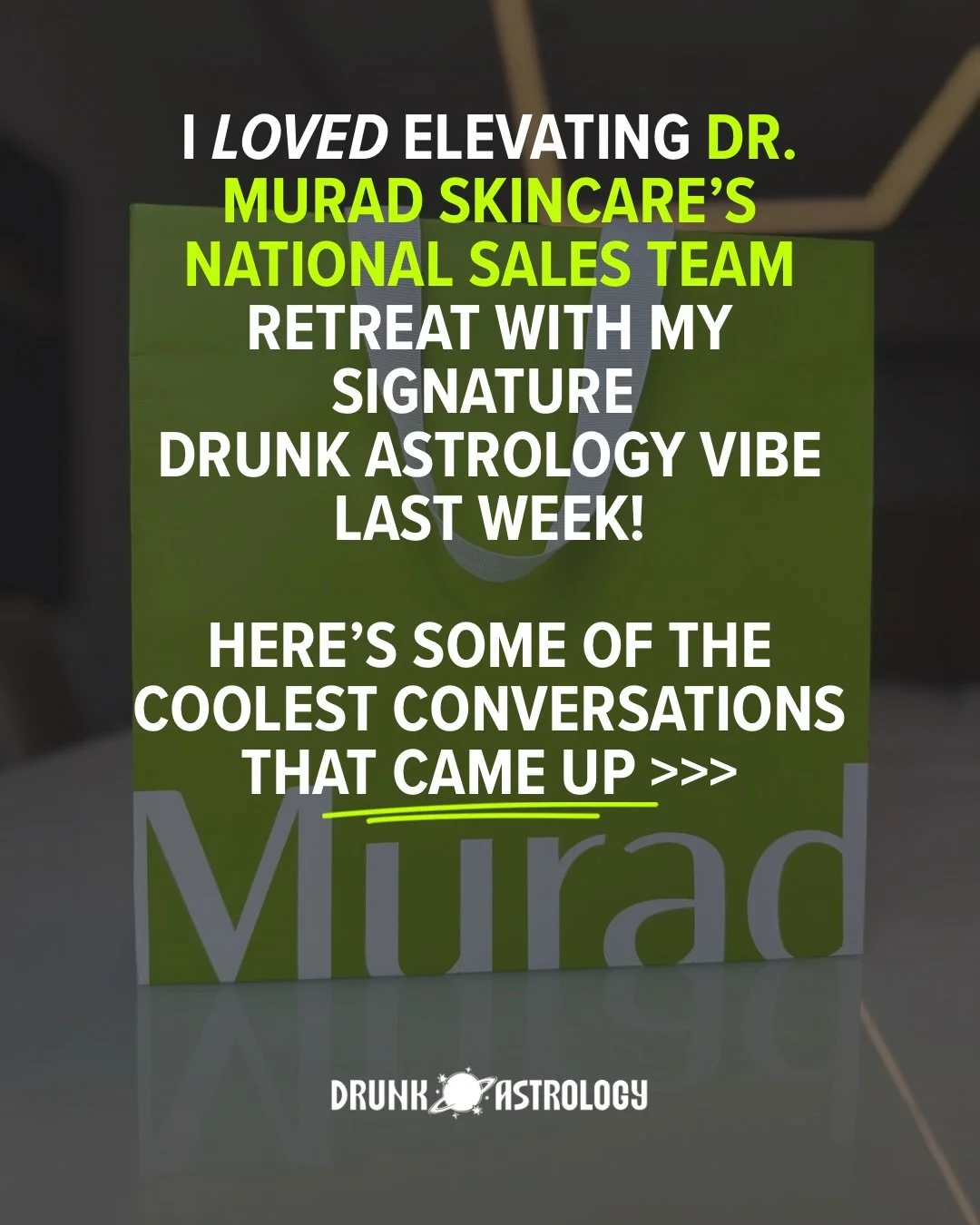 Your next corporate event doesn&rsquo;t have to be boring AF, okay?

Case in point: @sandyart01 brought me in to lead two activations with her National Sales Team at @muradskincare and we elevated the ISH out of it!

Are you affiliated with a company