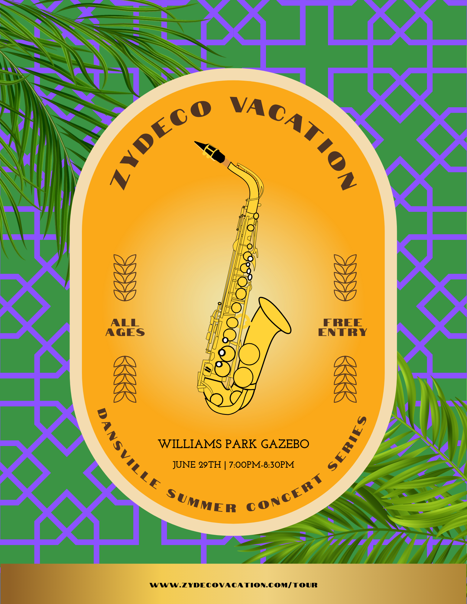 Zydeco Vacation at the Dansville Summer Concert Series