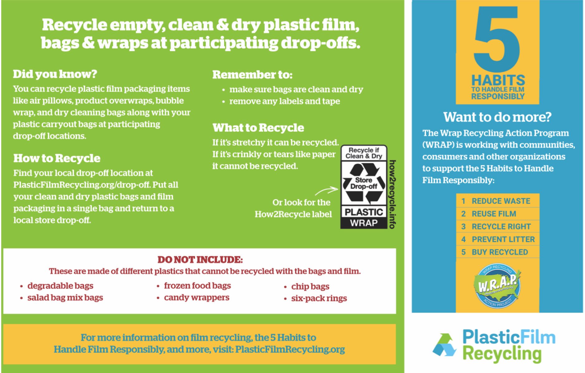 Plastic Bags & Film - Waste Reduction & Recycling