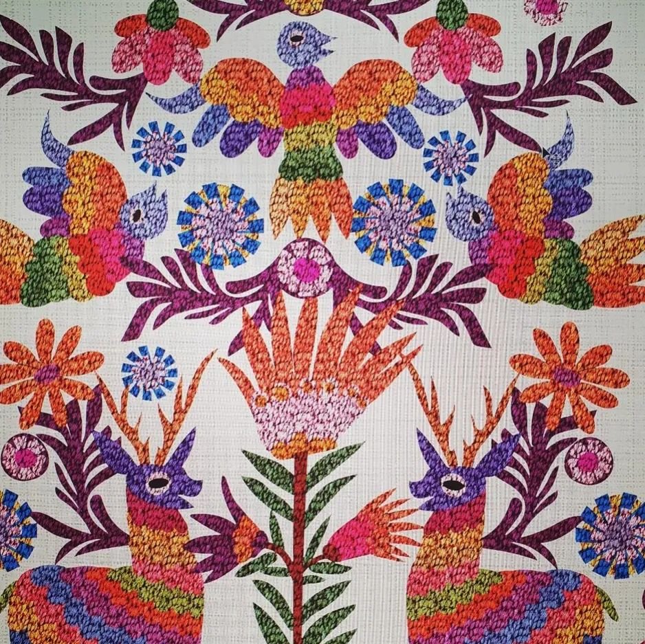 This 70's inspired embroidery is digitally designed in illustrator and texture is added in photoshop. Working between both programs can really push your design and take it from a flat file to a textural illustration. 
#photoshop 
#textiledesigner
#su