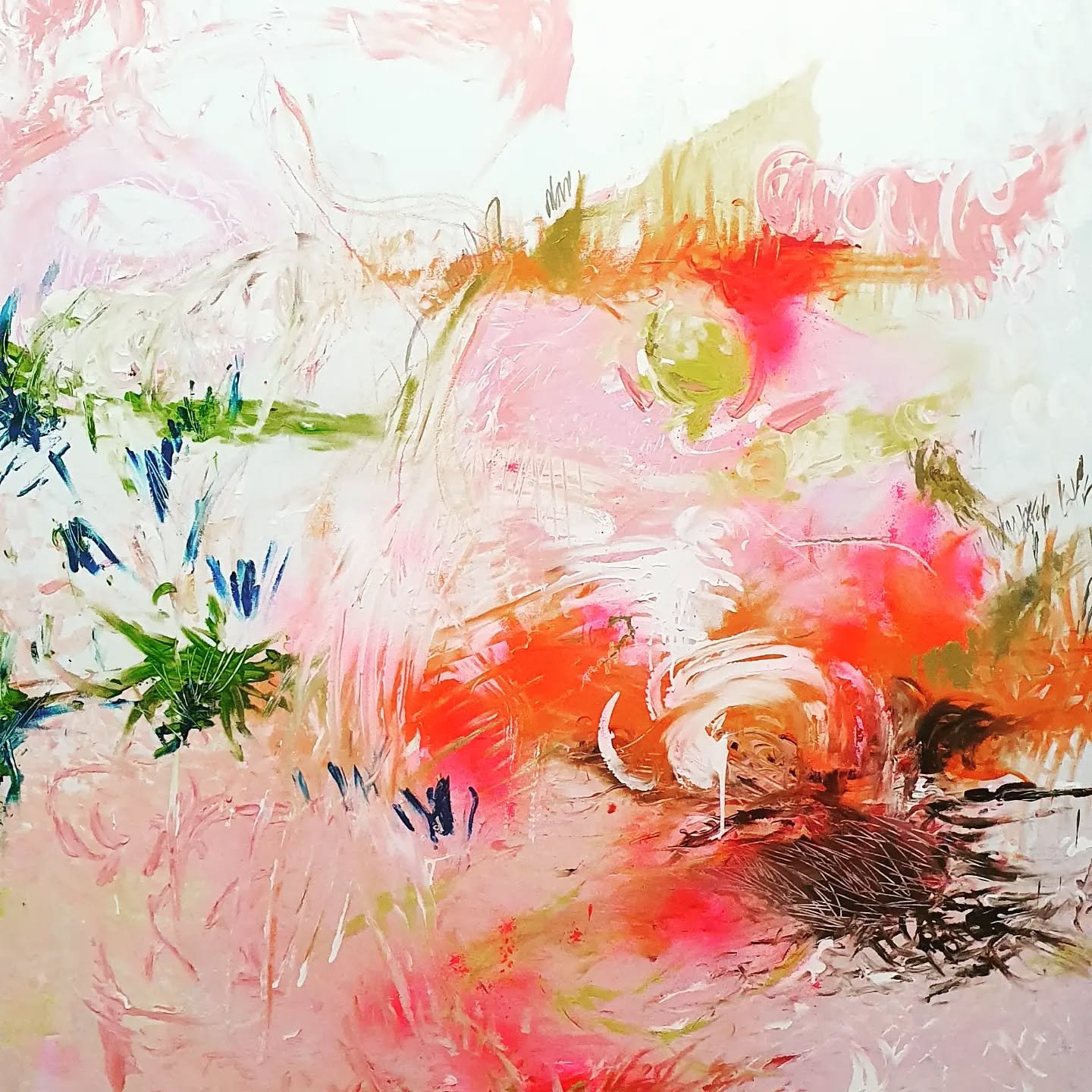 Found a canvas on the street and just whipped up this abstract now where to hang it....
#textileartist