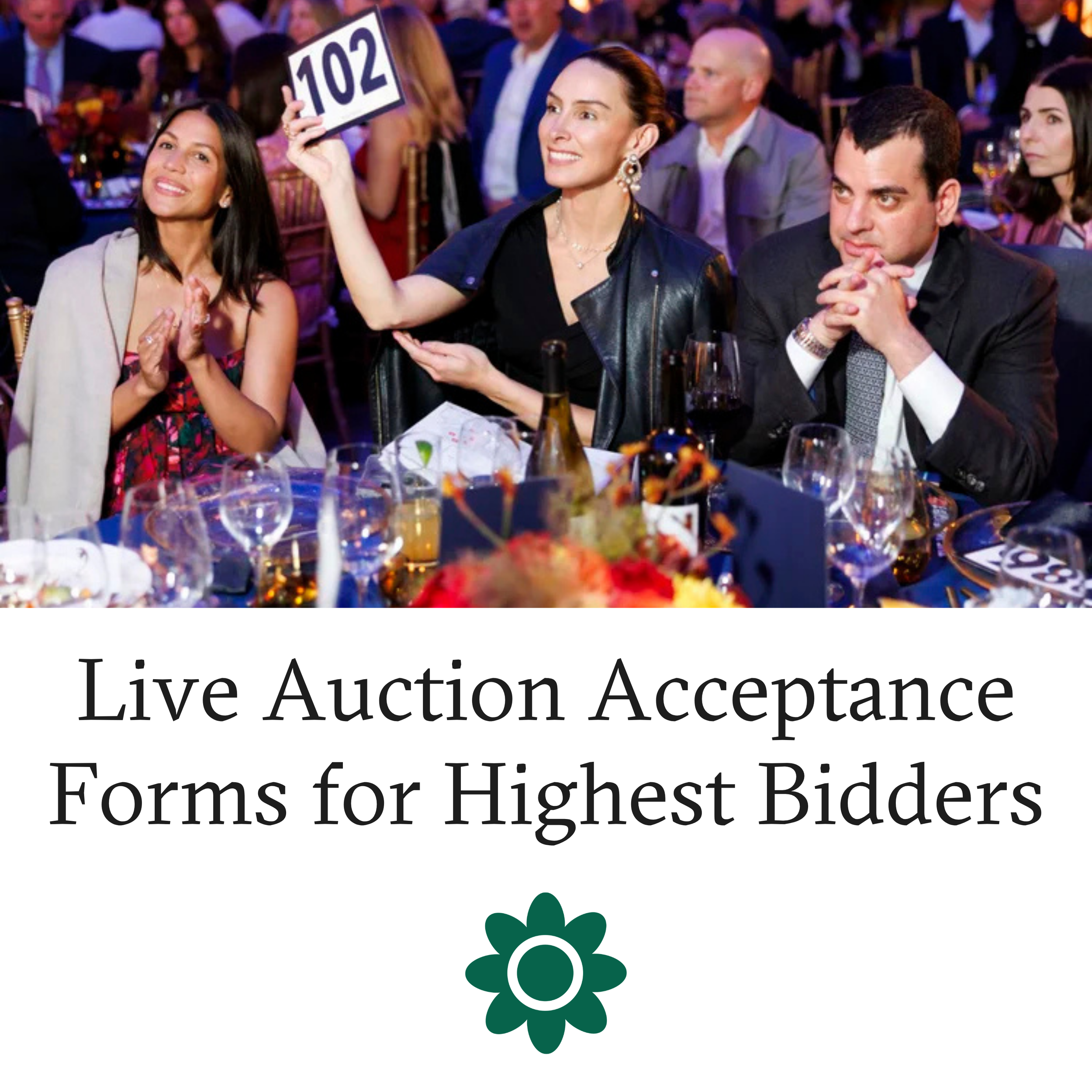 Live Auction Acceptance Forms for Highest Bidders