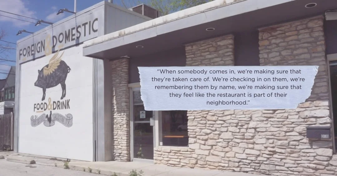 The best restaurants don&rsquo;t just feed you&mdash;they welcome you home. ✨

That&rsquo;s the magic of Foreign and Domestic, where every meal feels like gathering in your neighborhood&rsquo;s living room.

This Austin favorite (since 2010!) is one 