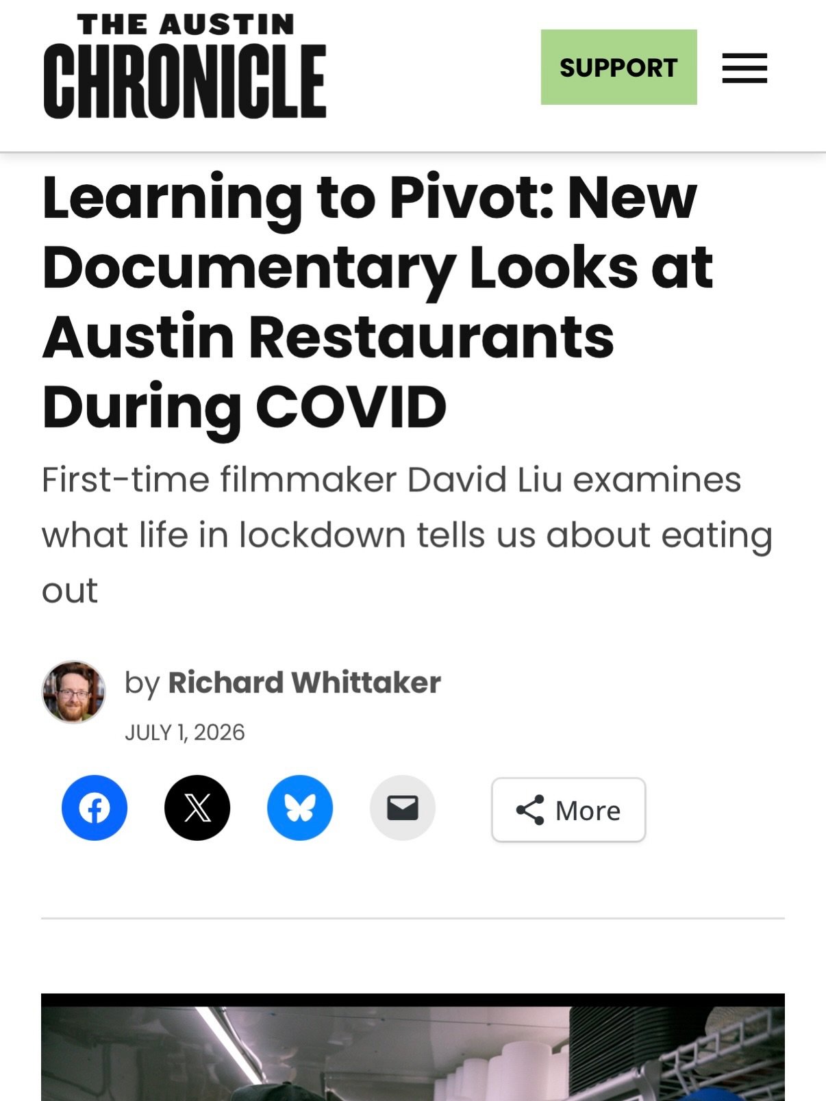 Thanks to the @austinchronicle for covering @tobeseenfilm &mdash; the stories of these four Austin restaurants are finally being told on the big screen!

Our next showing is on July 13th, located in the Texas Spirit theater in the Bob Bullock State H