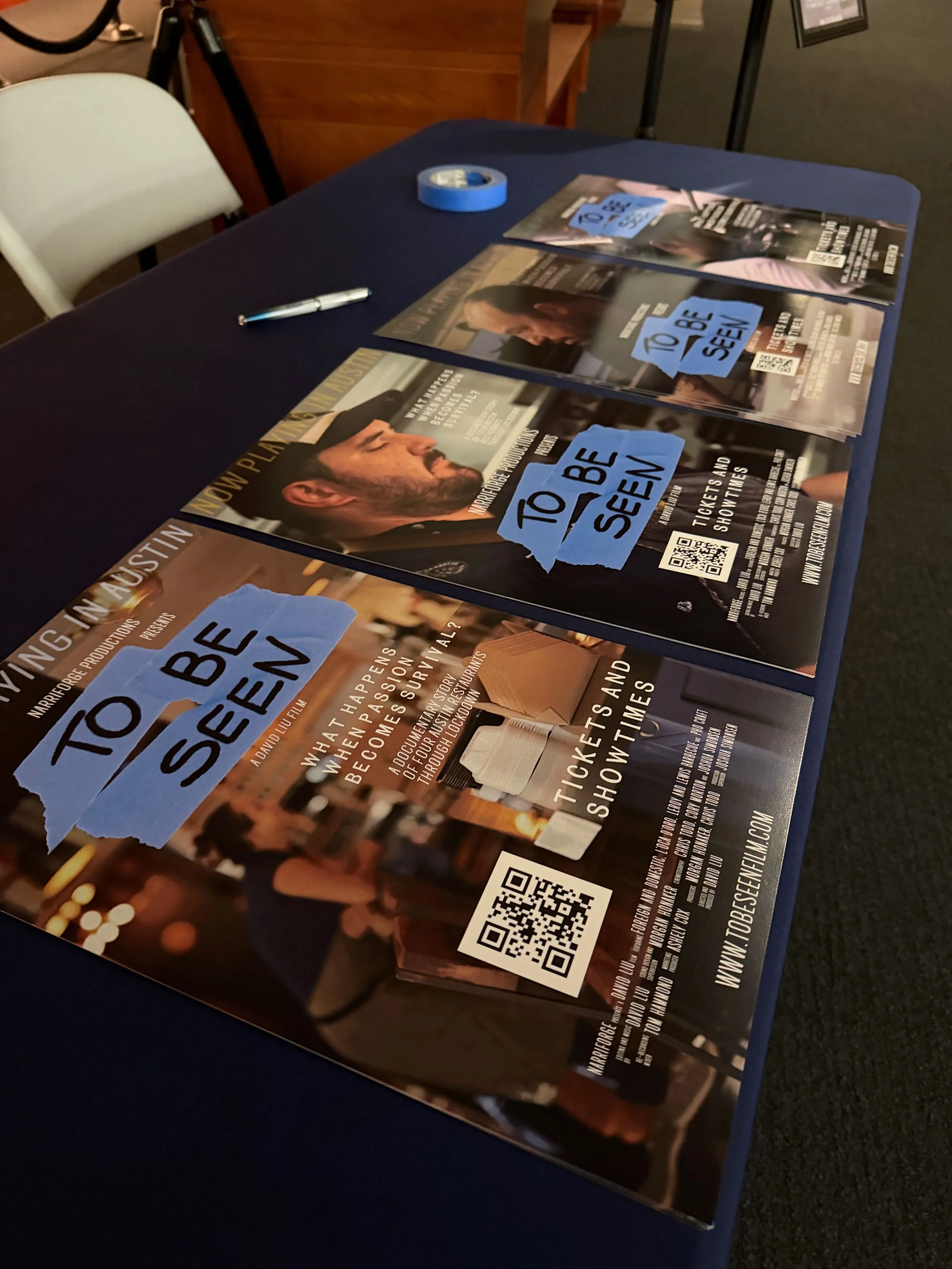 Posters at the The Bob Bullock museum showing