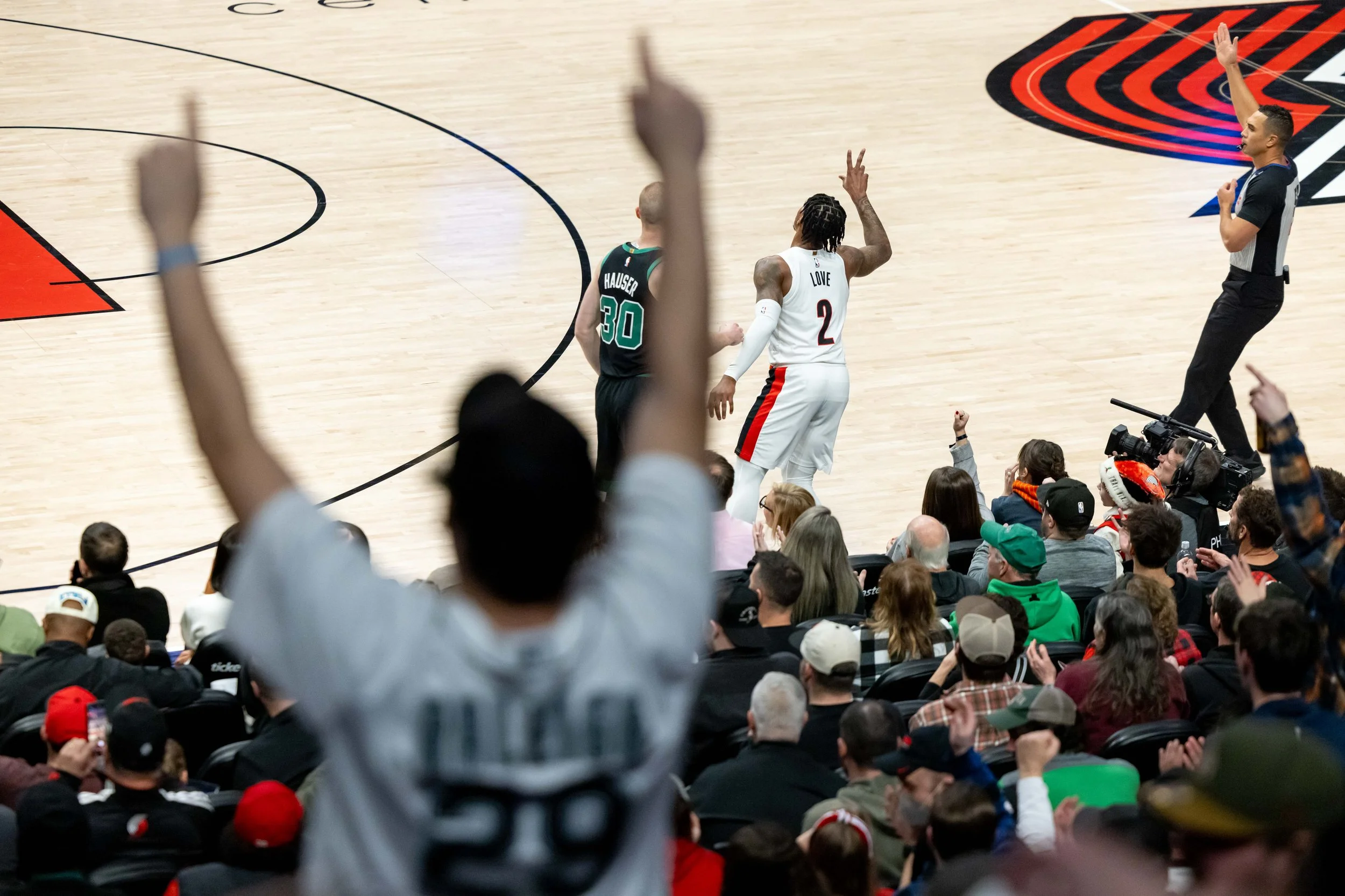 Trail Blazers face the Boston Celtics on December 28, 2025. Ian Cox / Trail Blazers