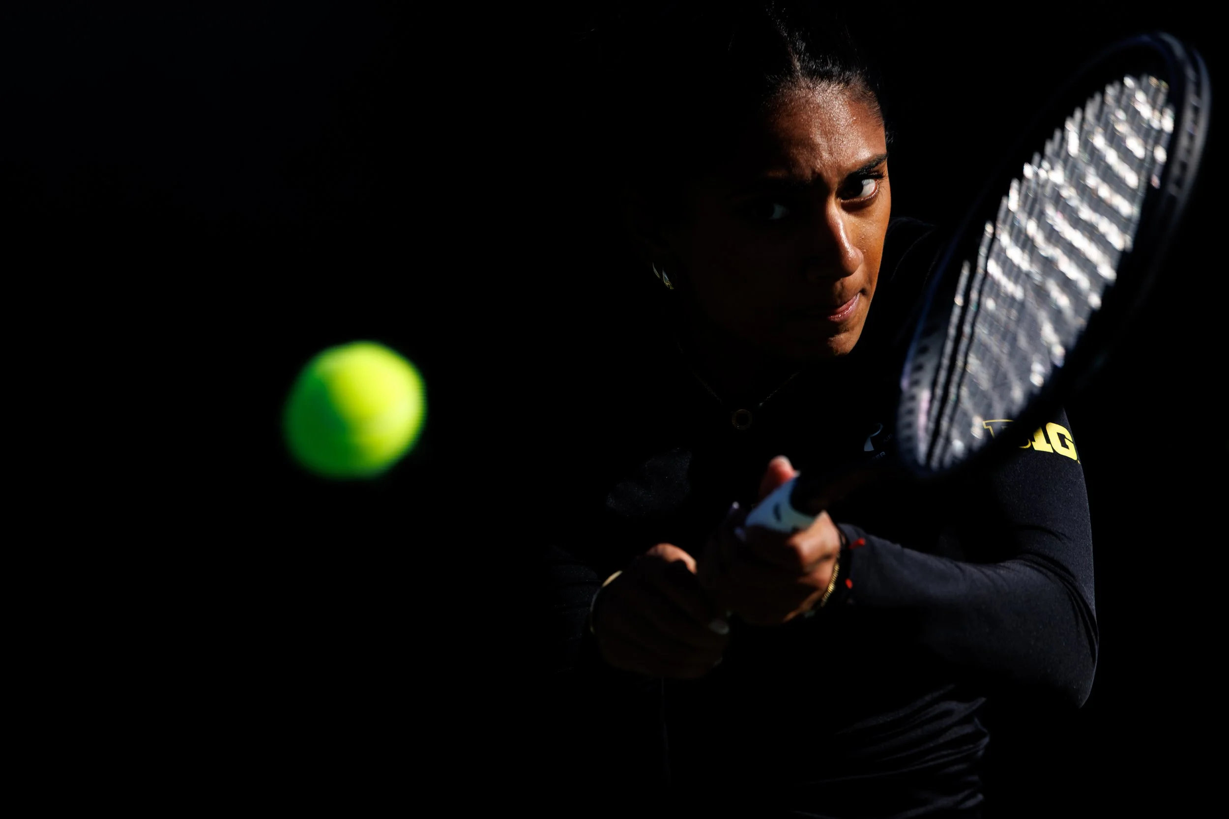 Diya Challa
Maryland Women's Tennis vs. Ohio State at JTTC in College Park, MD on March 21, 2025.

Ian Cox/Maryland Terrapins