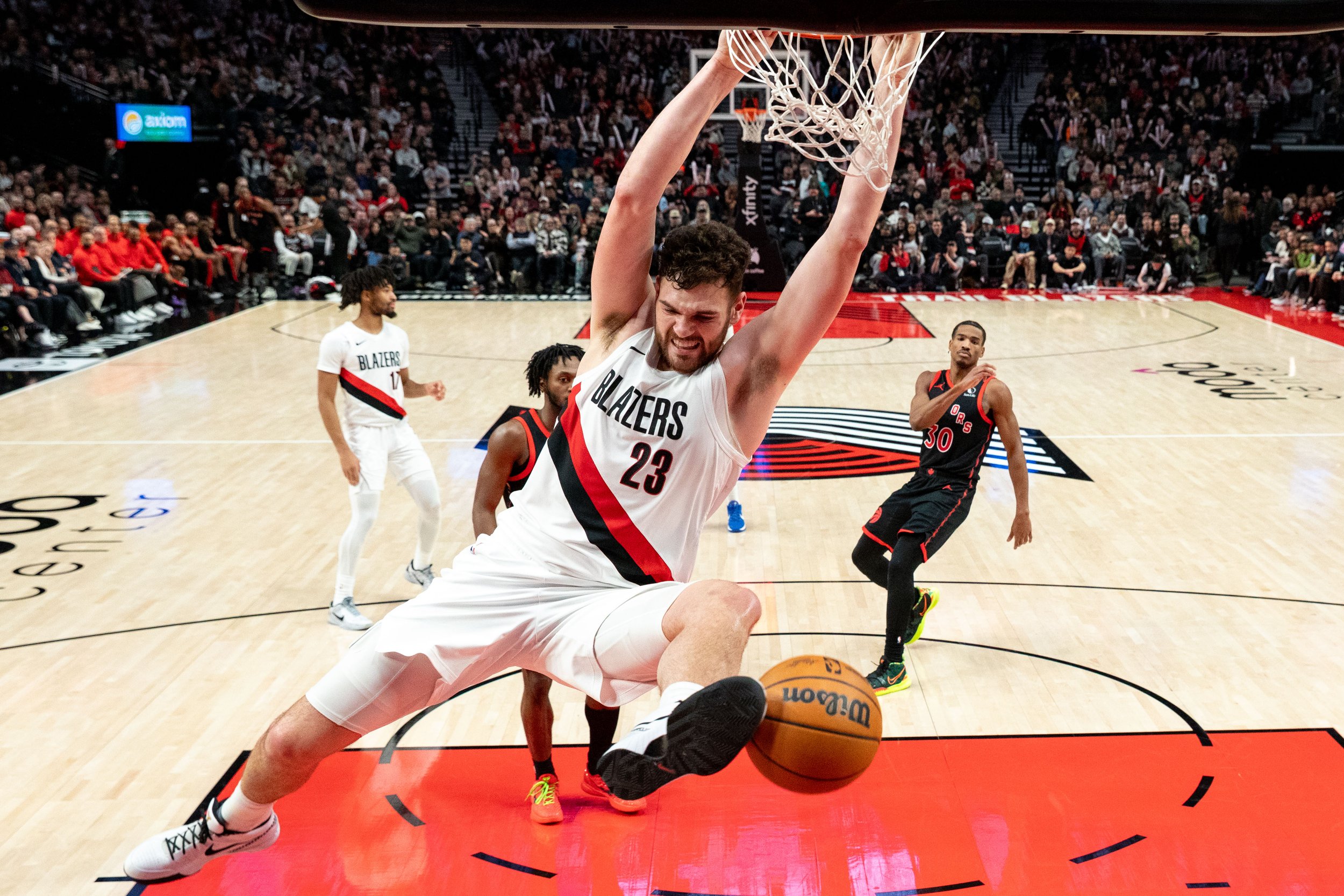 Trail Blazers face the Toronto Raptors on January 23, 2026. Ian Cox / Trail Blazers
