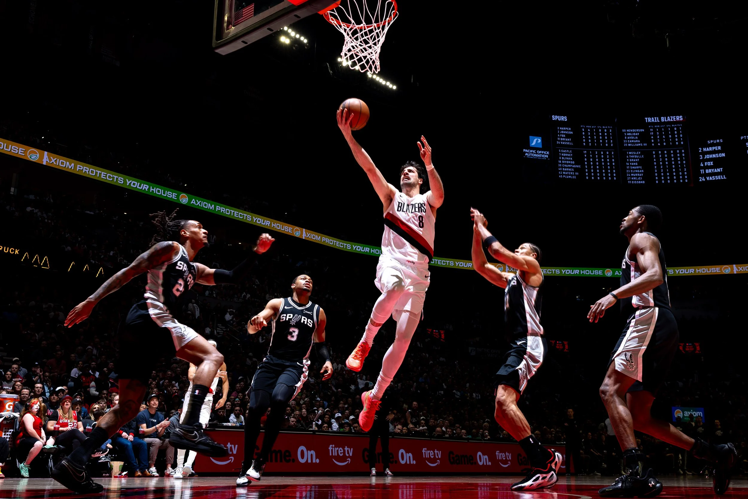 Trail Blazers face the San Antonio Spurs in game 3 on April 24, 2026. Ian Cox / Trail Blazers