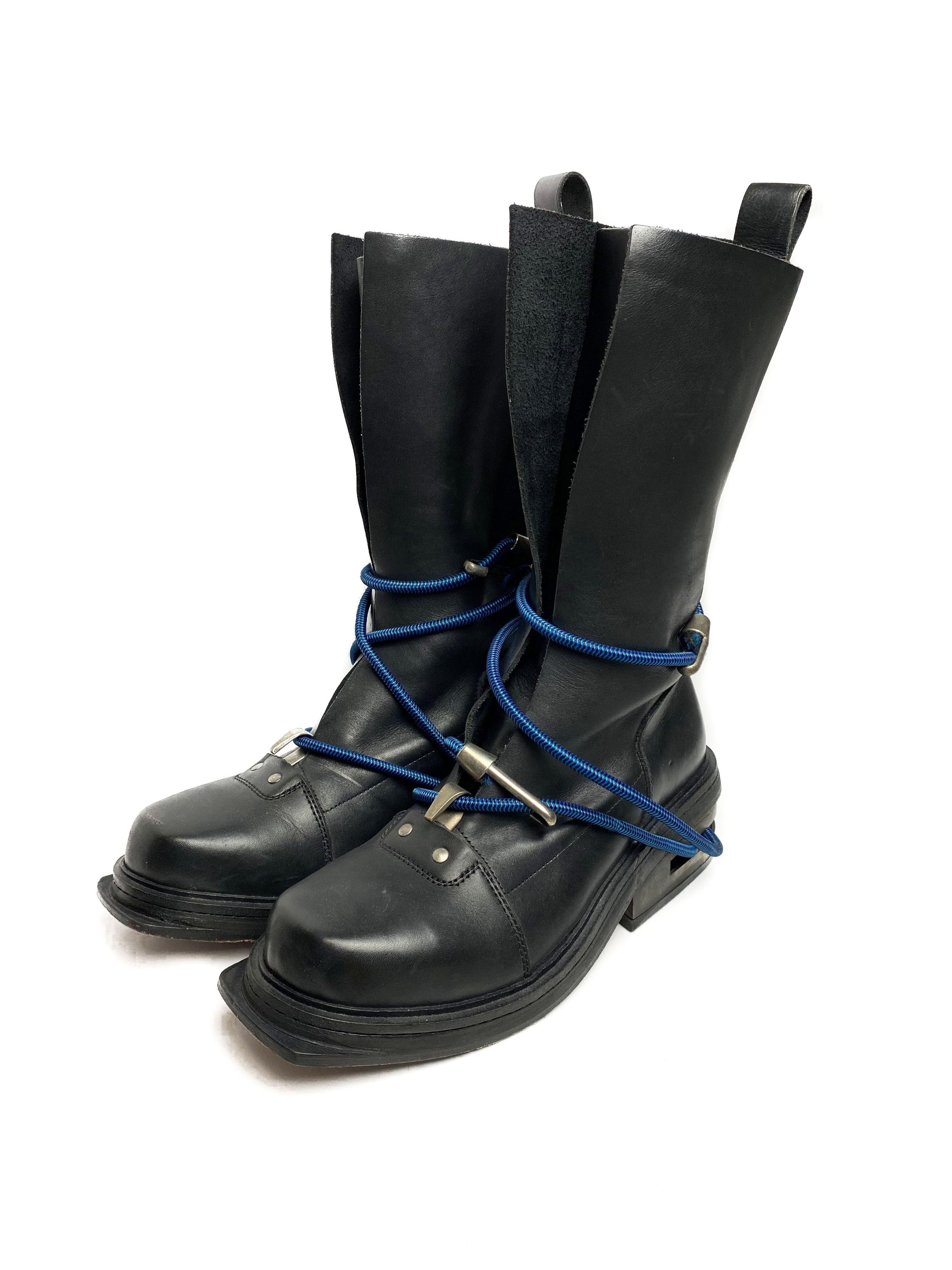 Bungee Cord High Boots