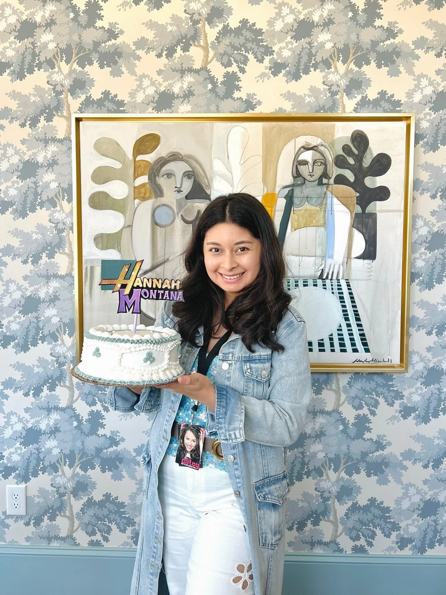 To Hannah Montana, from my younger me 🪩

Love that I had this outfit in my closet. I&rsquo;ve had the badge since I was 10. Thought it was a perfect time to bring it out.