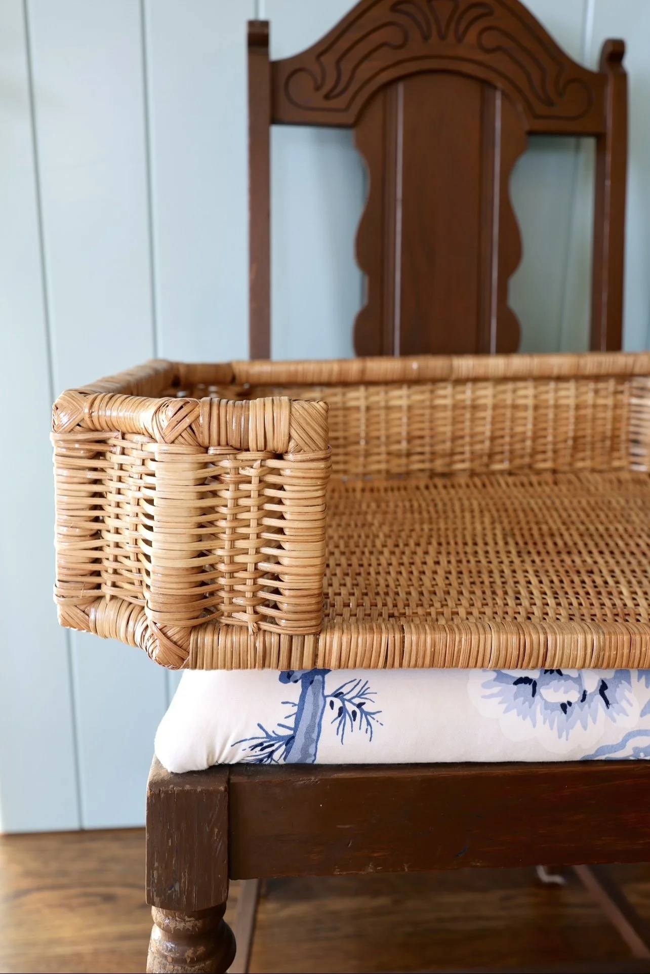 Curved Rattan Tray