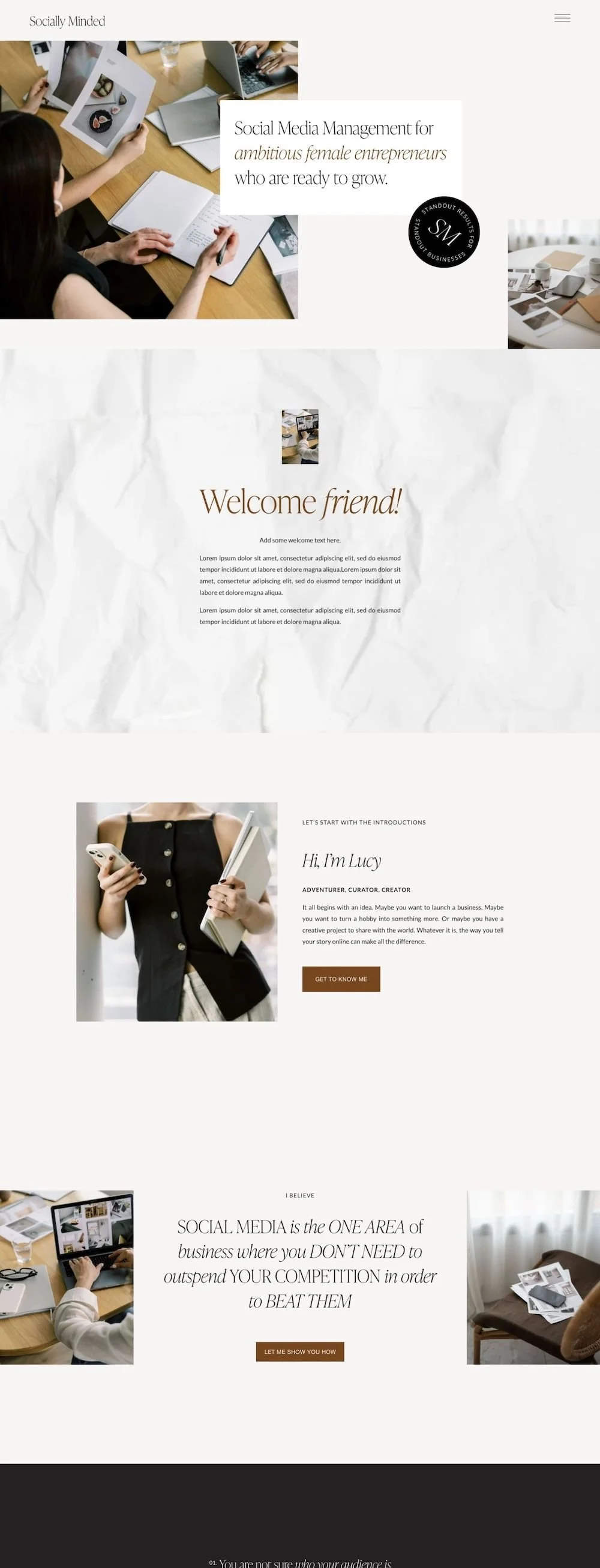 Social Magpie Design Co - Premium Squarespace Website templates India