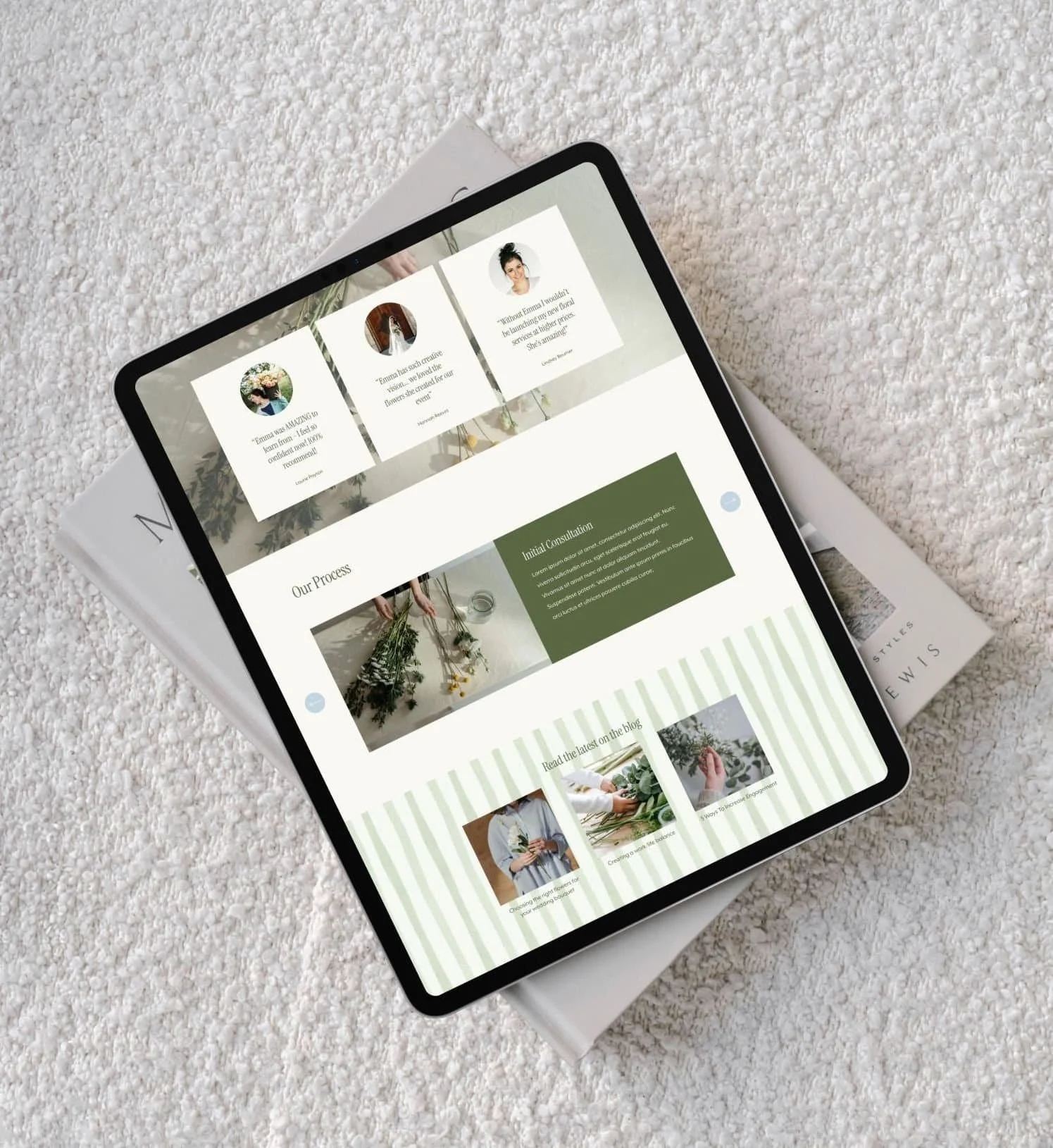 The Isobel Squarespace Website Template