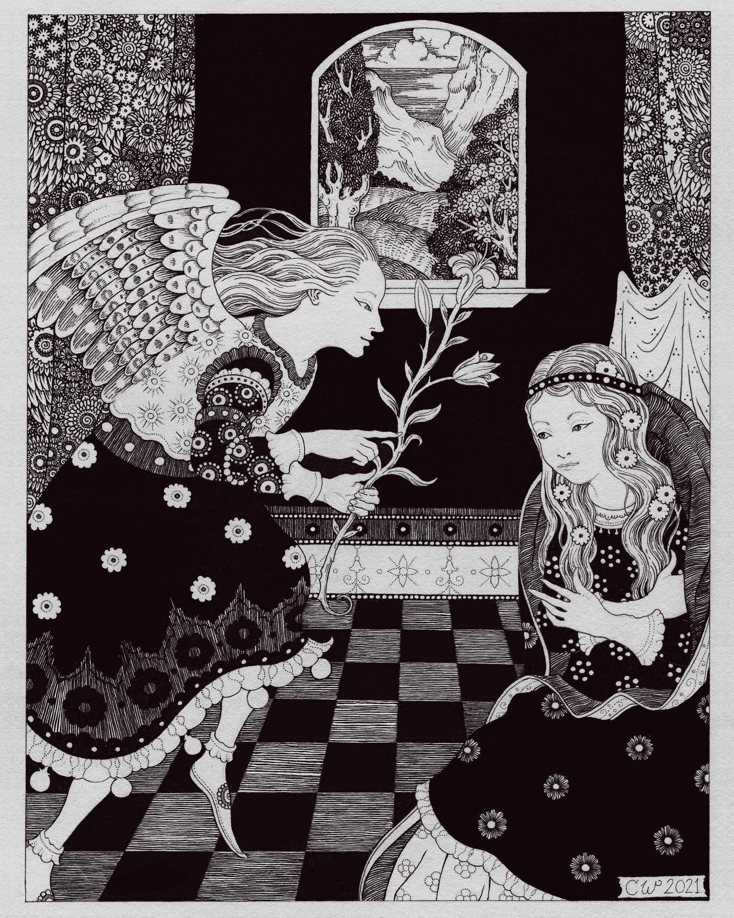 The Annunciation 

.
.
.
.

illustration #mysticism  #gothicart  #darkartists #iblackwork #annunciation #gothic #gothicstyle #medievalart #medieval #aubreybeardsley #harryclarke