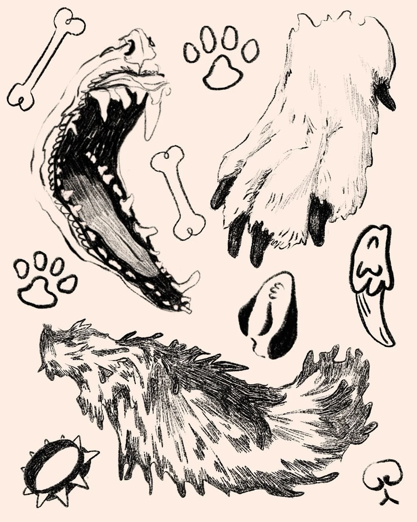 woof!! there is a dog in all of us and a wolf in some. woof!!