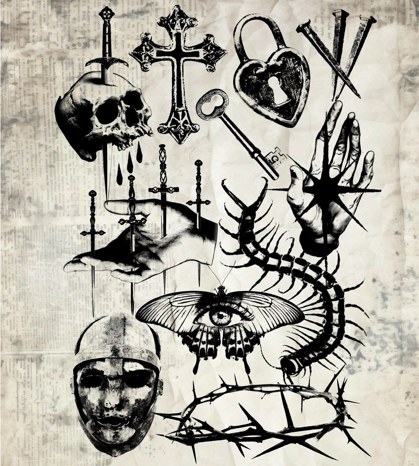 Super stoked to be tattooing @oktattooshow coming up. Will be with the shop crew @svatura booth. Come say hey, get a tatt, hang out, whateva. Will be super sick. Here&rsquo;s some flash. More on the way.
.
.
.
.
#Kelownatattoo #okanagantattooartist #