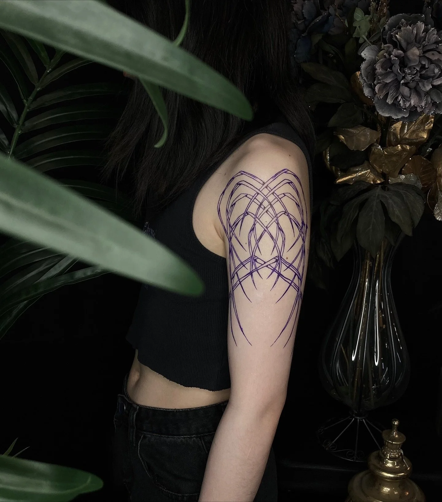 #tb to tatt stencil photoshoot w/ @poorlittleghostboy this past summer 🩶