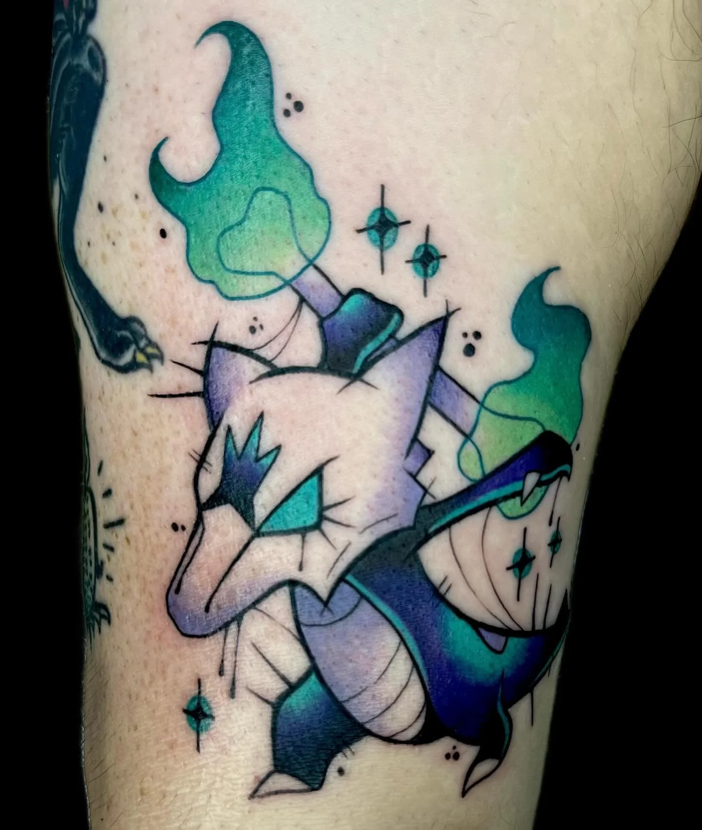 Alolan Marowack 💜💚💙🦴 &mdash; some of the regional variants are so cool, i really wanna do more! I&rsquo;d also love to do some mega evolutions&hellip; should i draw flash from the newest game? I&rsquo;ve been playing it slowly and I&rsquo;m reall