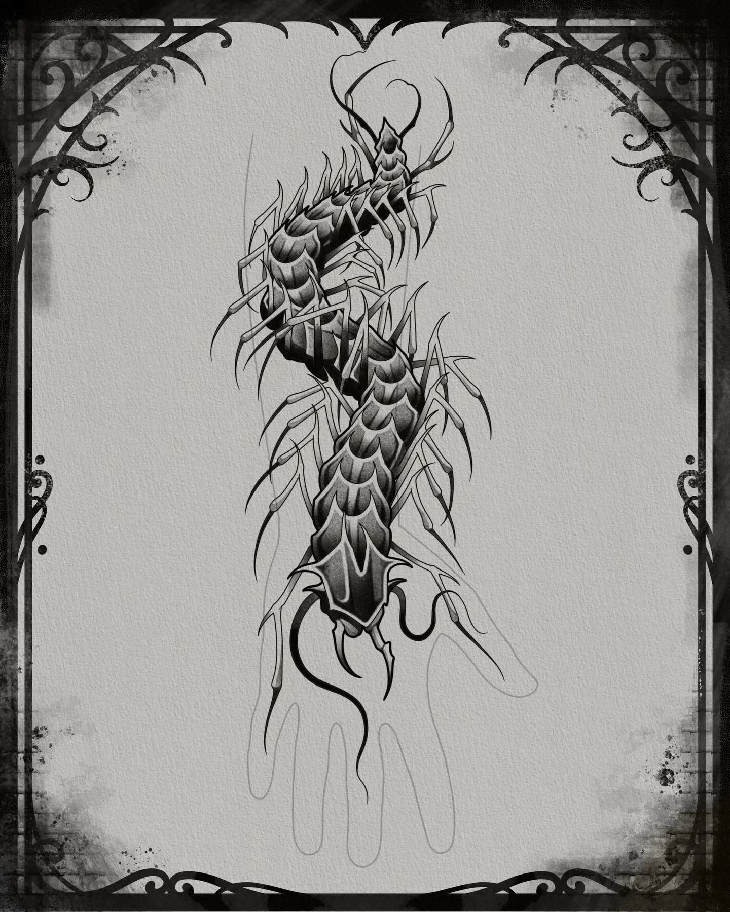 *AVAILABLE* Hand centipede up for grabs, come get bugged out

 #TATTOO #vancouvertattoo #vancouvertattooartist #handtattoo #darkart