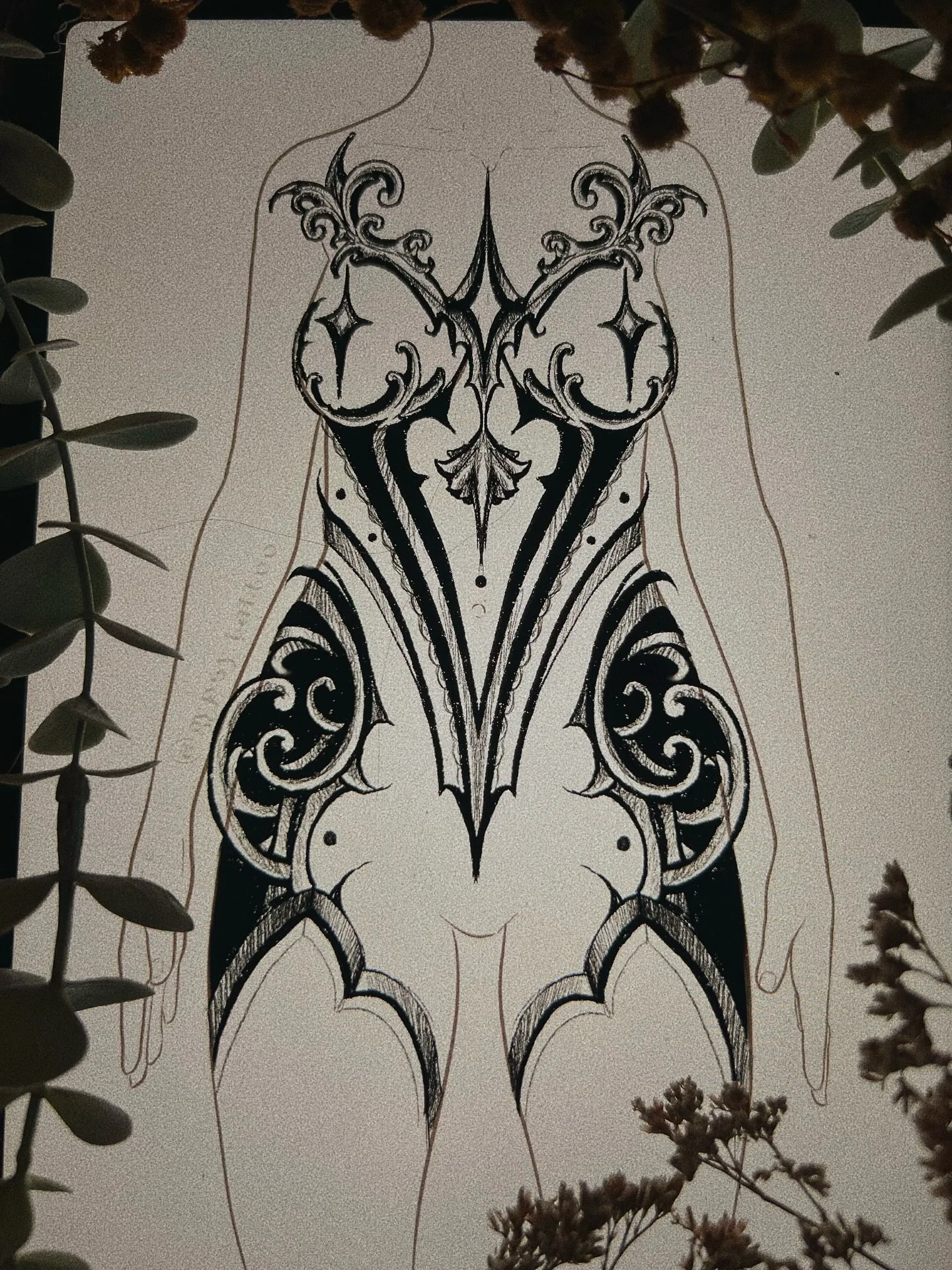 available torso concepts 🖤🌹 + a back of thighs piece 

i heard through the grapevine that a few people have been calling my work &ldquo;gothic lingerie&rdquo;. i am taking this accusation very seriously ✍️✍️✍️

get one of these and look hot forever