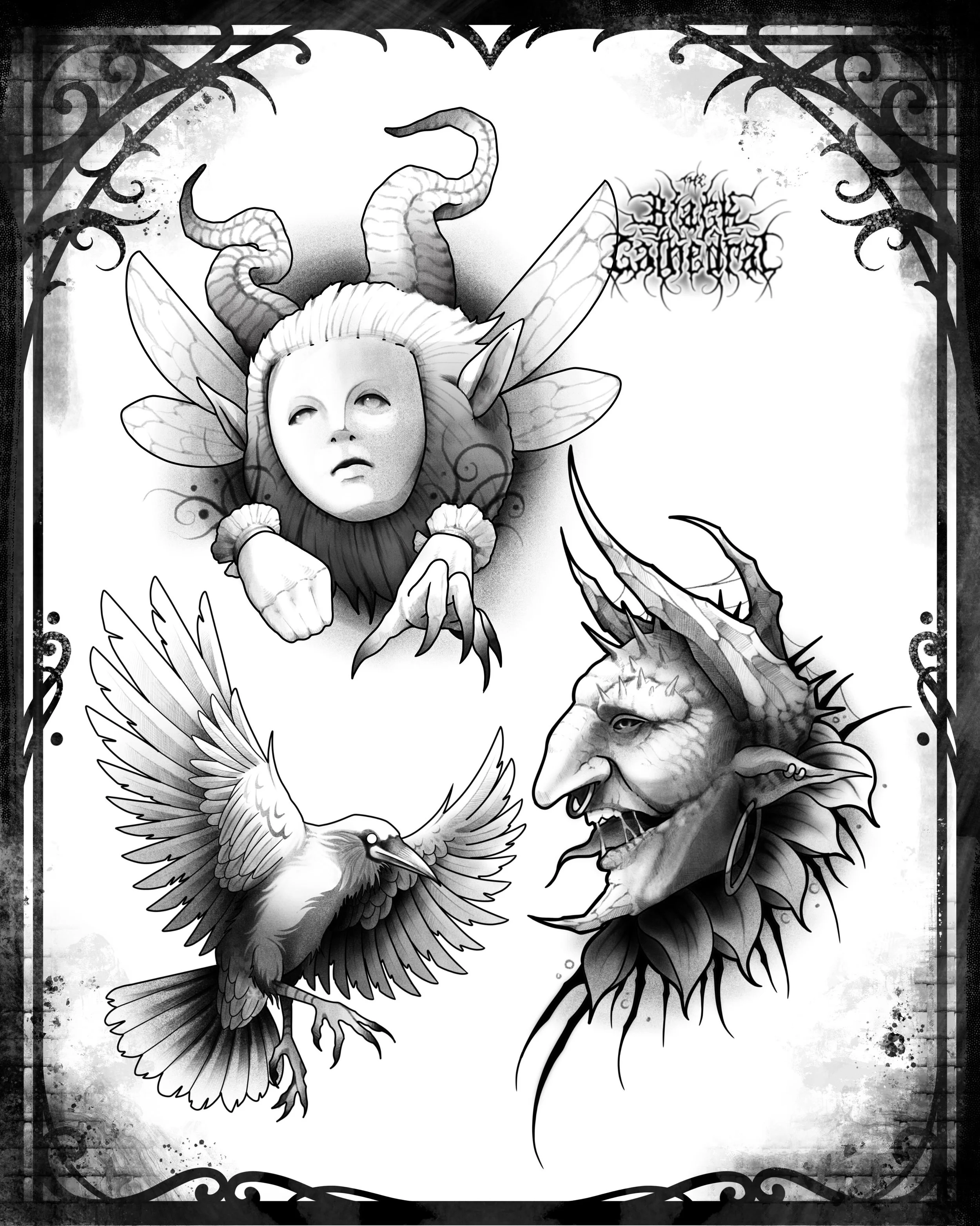 *AVAILABLE* New flash up for grabs, all kinda fantasy inspired, shoot me a dm or email if ya wanna grab one.

#tattoo #tattoovancouver #vancouvertattoo #vandouvertattooartist #fantasytattoo