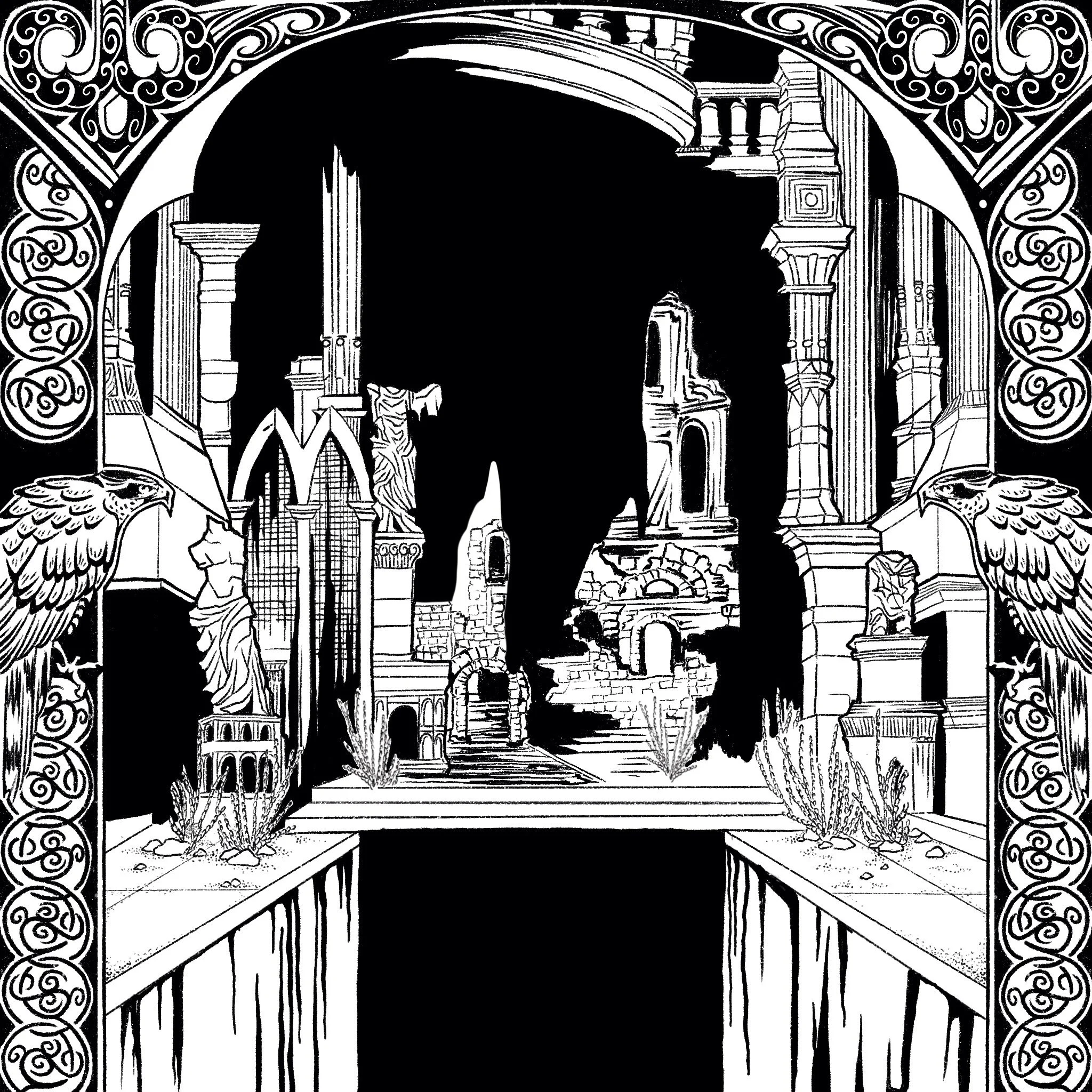 For Dungeon Serpent&rsquo;s upcoming album ( @dungeonserpent.official ) 🐉 
.
so grateful for the chance to work on this, hmu for commissions anytime!